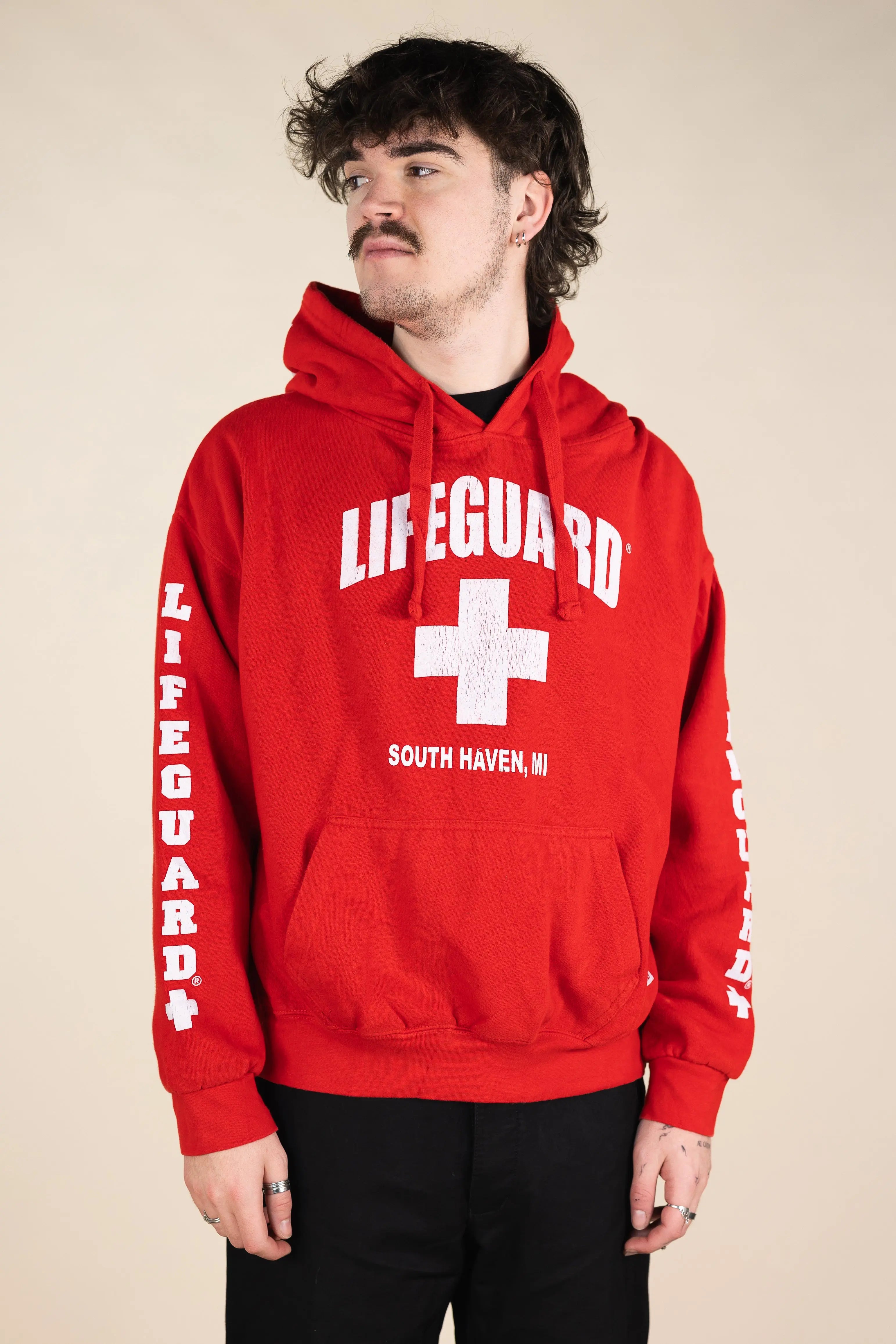 Lifeguard - Hoodie- ThriftTale.com - Vintage and second handclothing