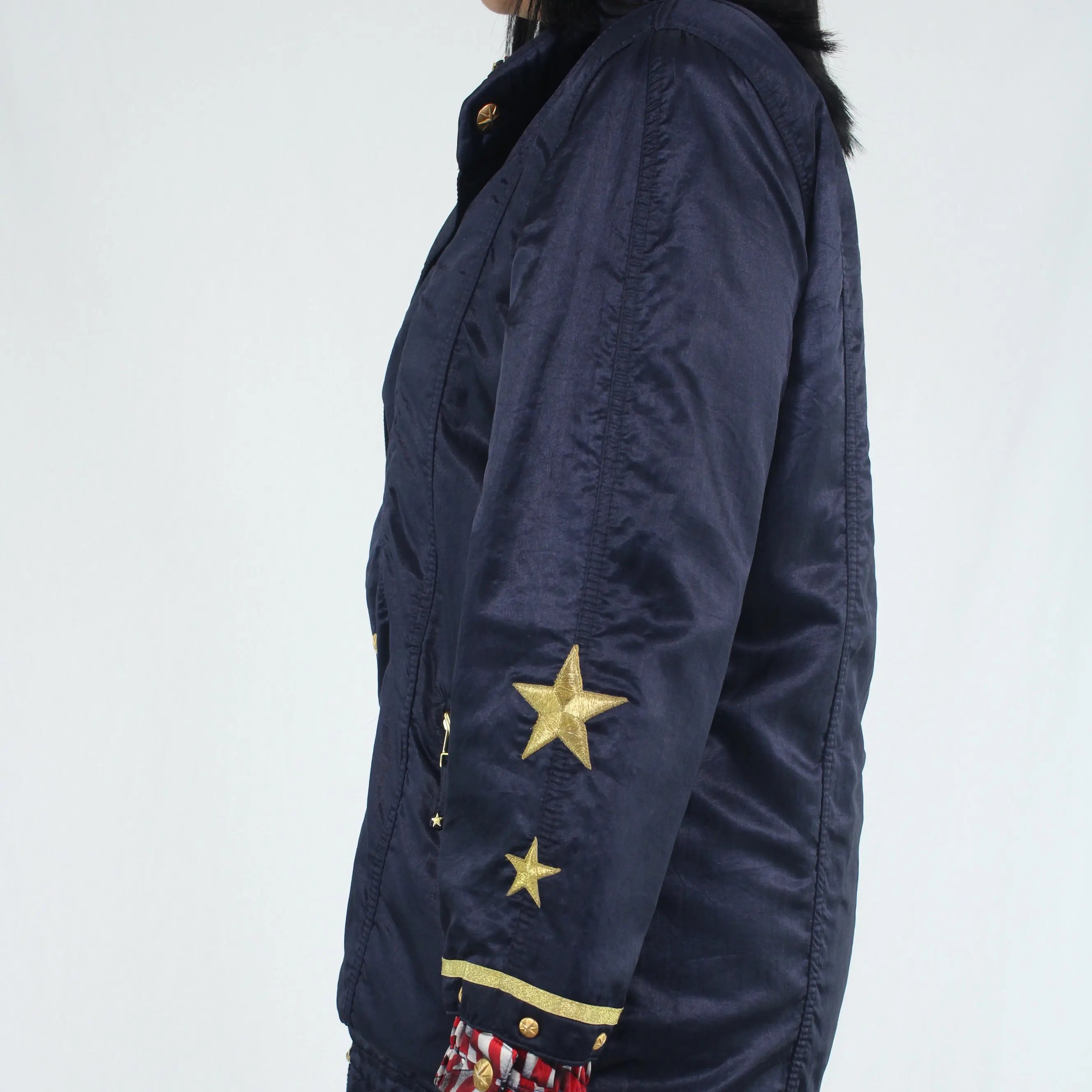 Lily Farouche - 80's Coat in American Theme- ThriftTale.com - Vintage and second handclothing