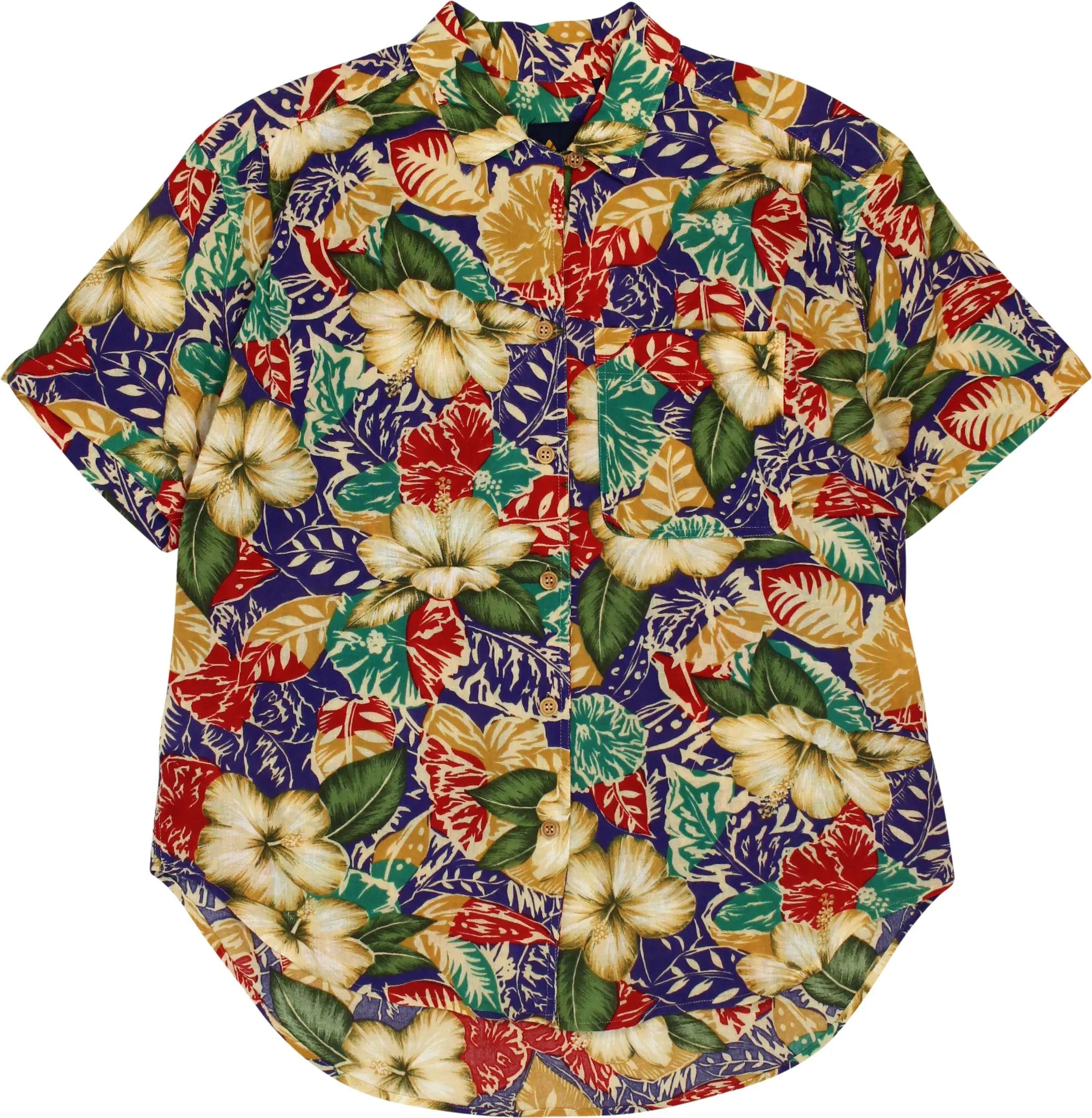 Lizsport - Floral Shirt- ThriftTale.com - Vintage and second handclothing
