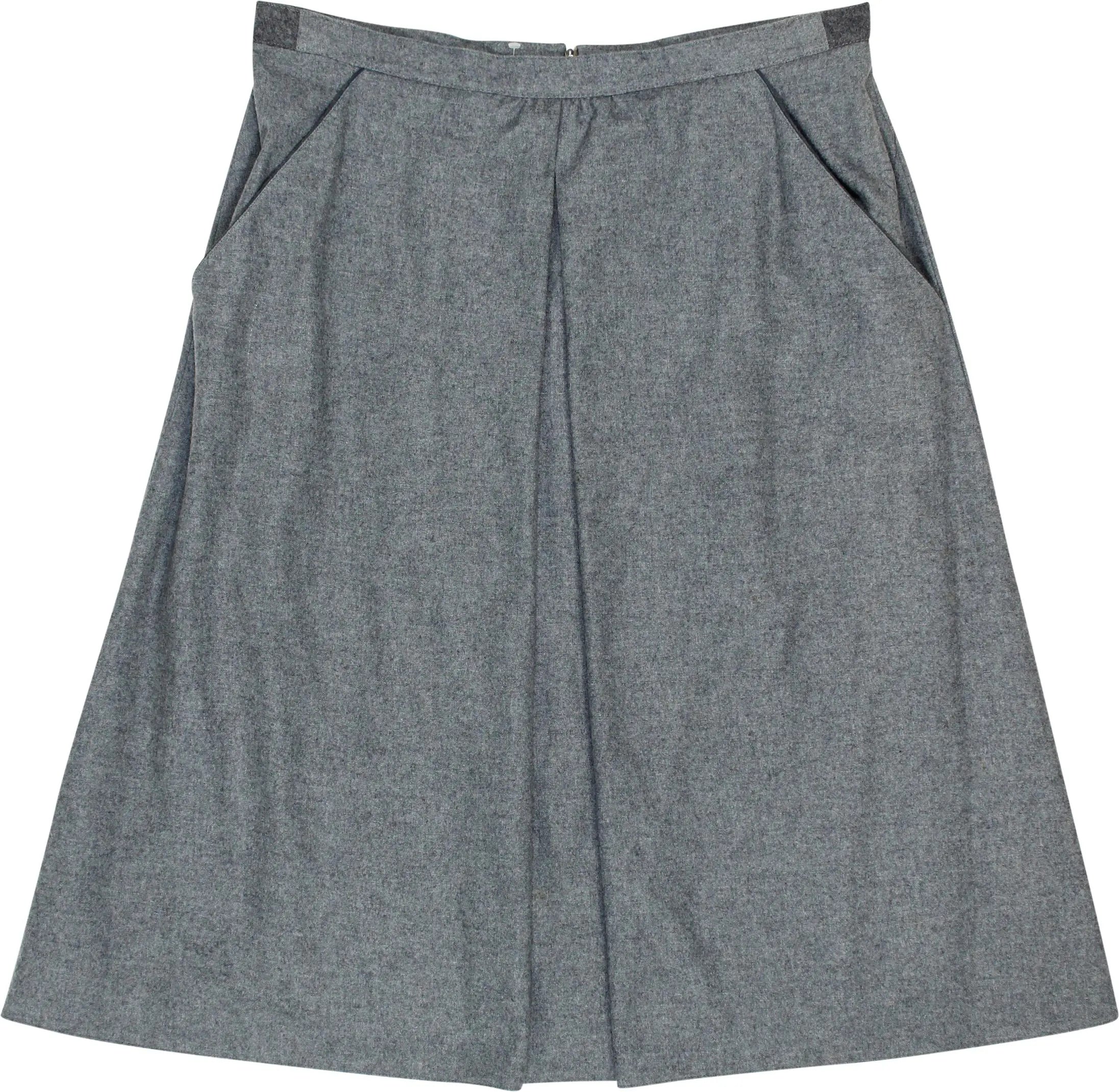 Loden aus Bayern - Wool Blend Pleated Skirt- ThriftTale.com - Vintage and second handclothing