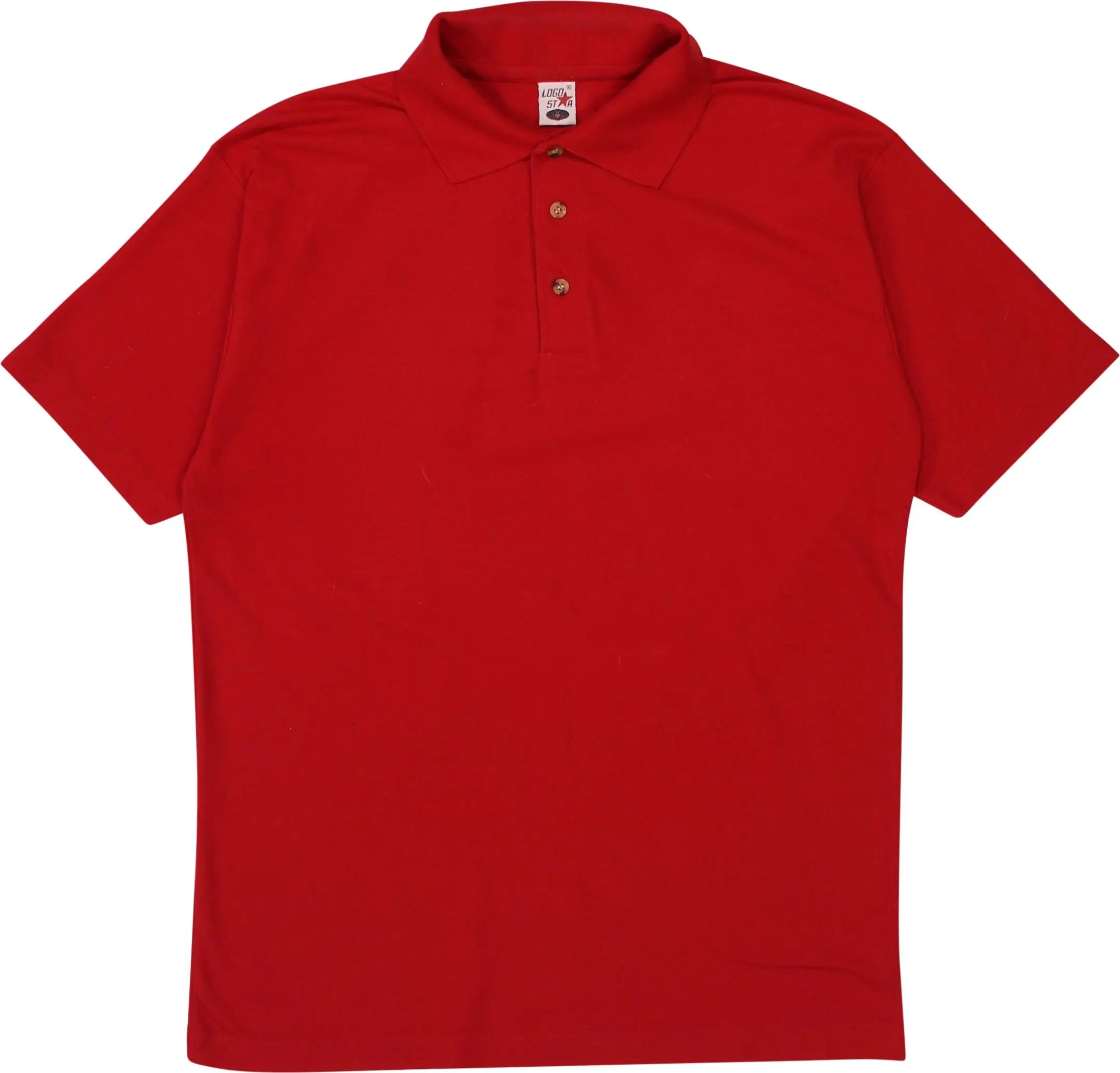 Logo Star - Red Polo Shirt- ThriftTale.com - Vintage and second handclothing