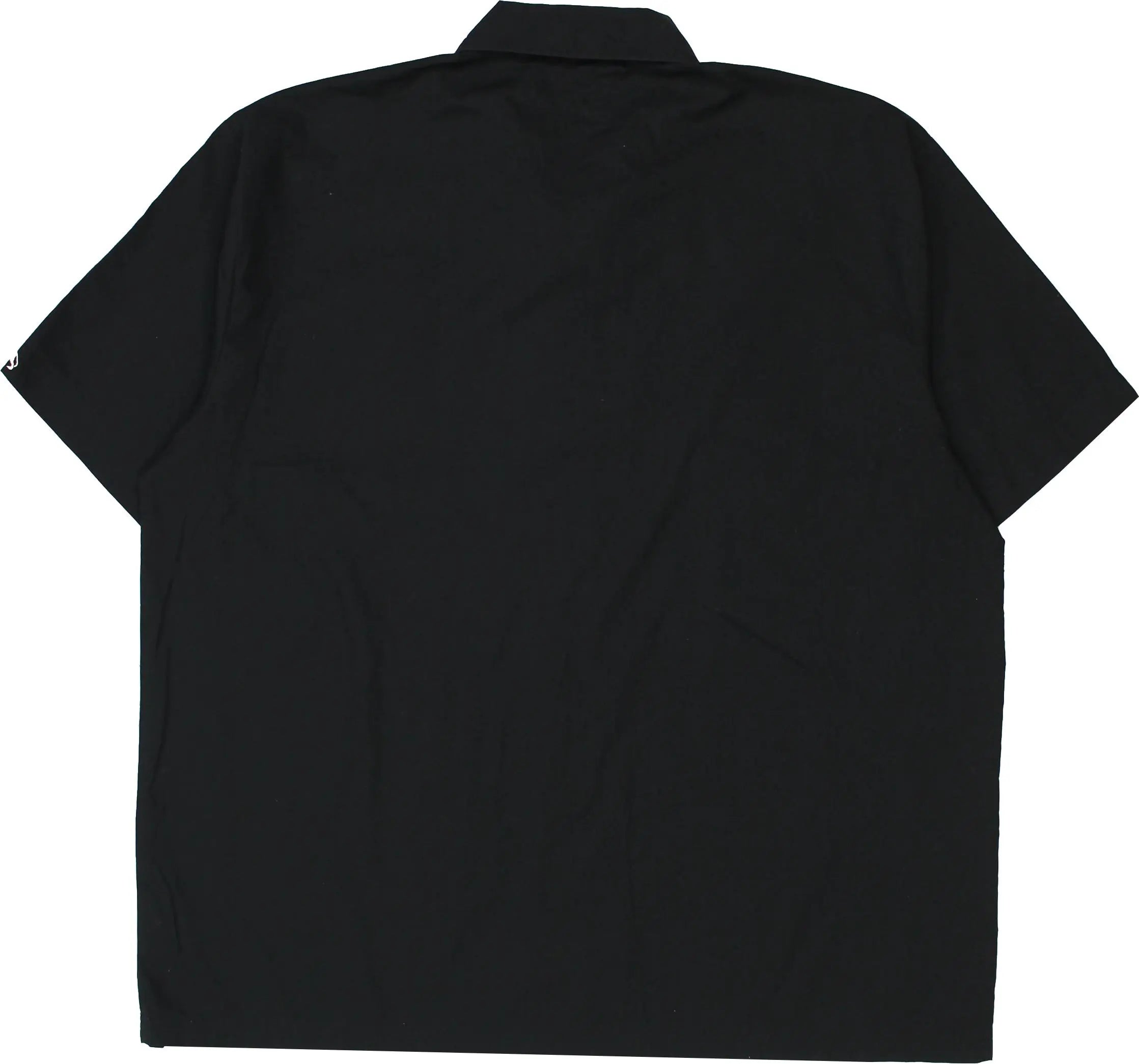 Lonsdale - Black Short Sleeve Zip Up Shirt by Lonsdale- ThriftTale.com - Vintage and second handclothing
