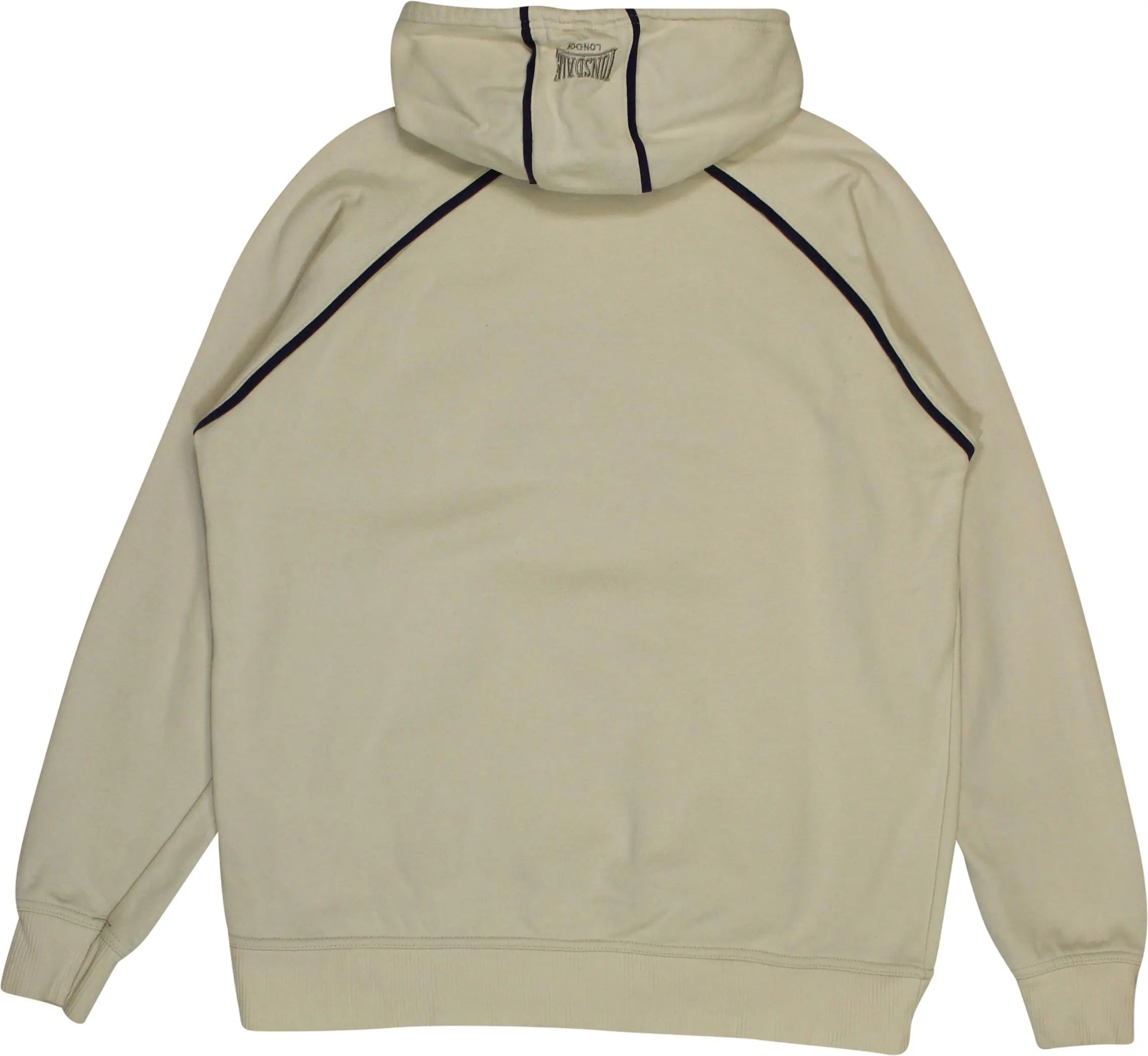 Lonsdale - Cream Hoodie by Lonsdale- ThriftTale.com - Vintage and second handclothing