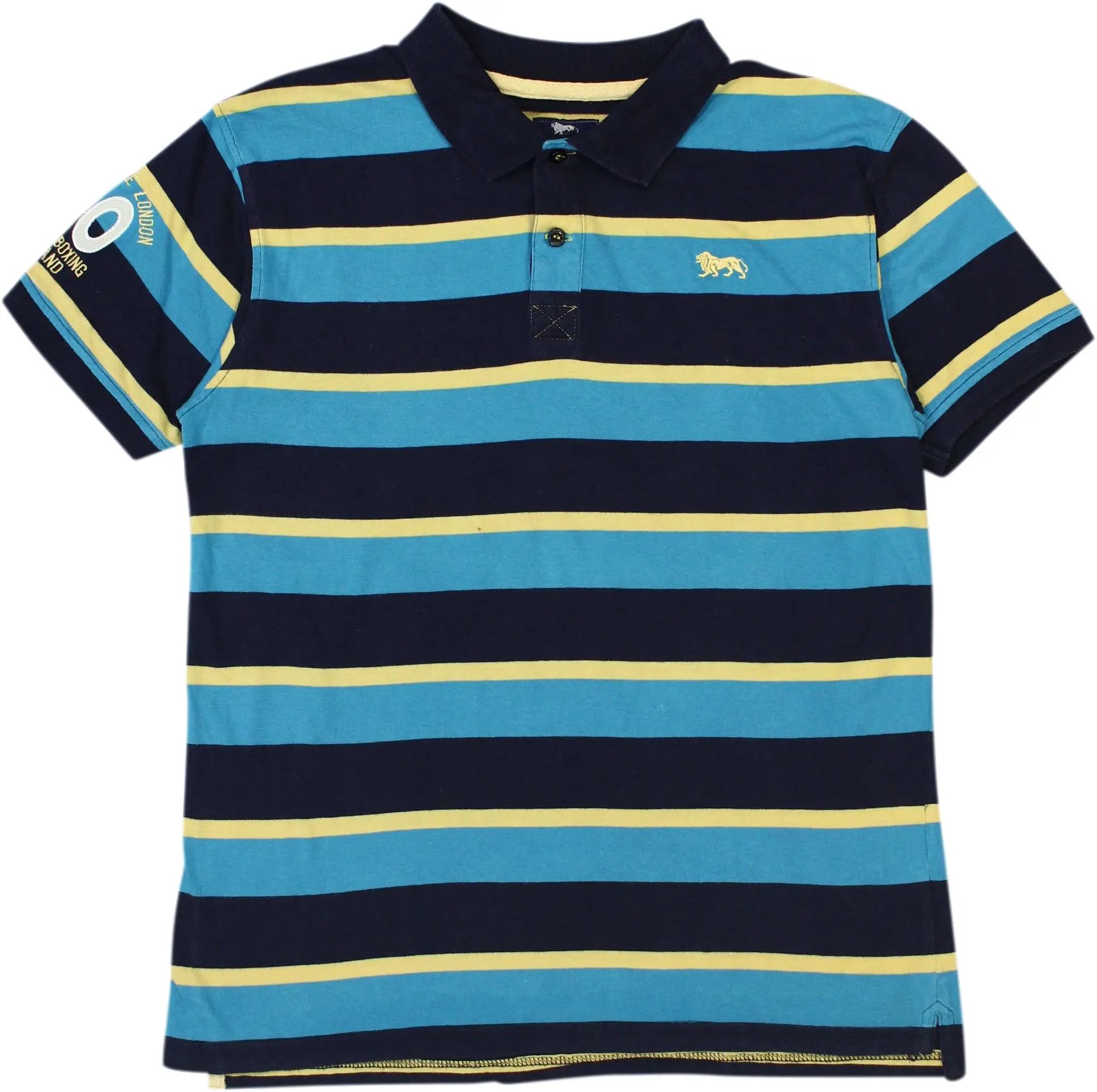 Lonsdale - Striped Polo Shirt by Lonsdale- ThriftTale.com - Vintage and second handclothing