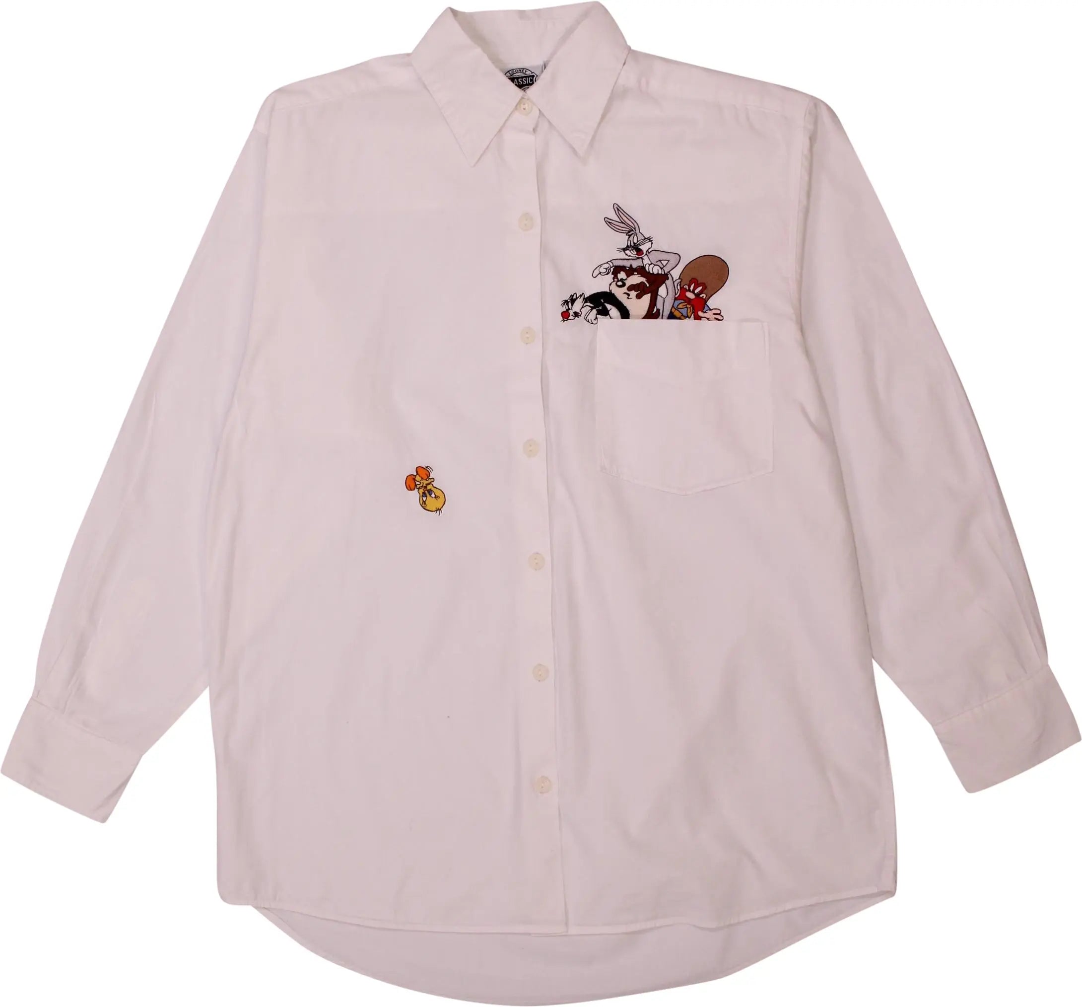 Looney Tunes - Embroidered Looney Tunes Blouse- ThriftTale.com - Vintage and second handclothing