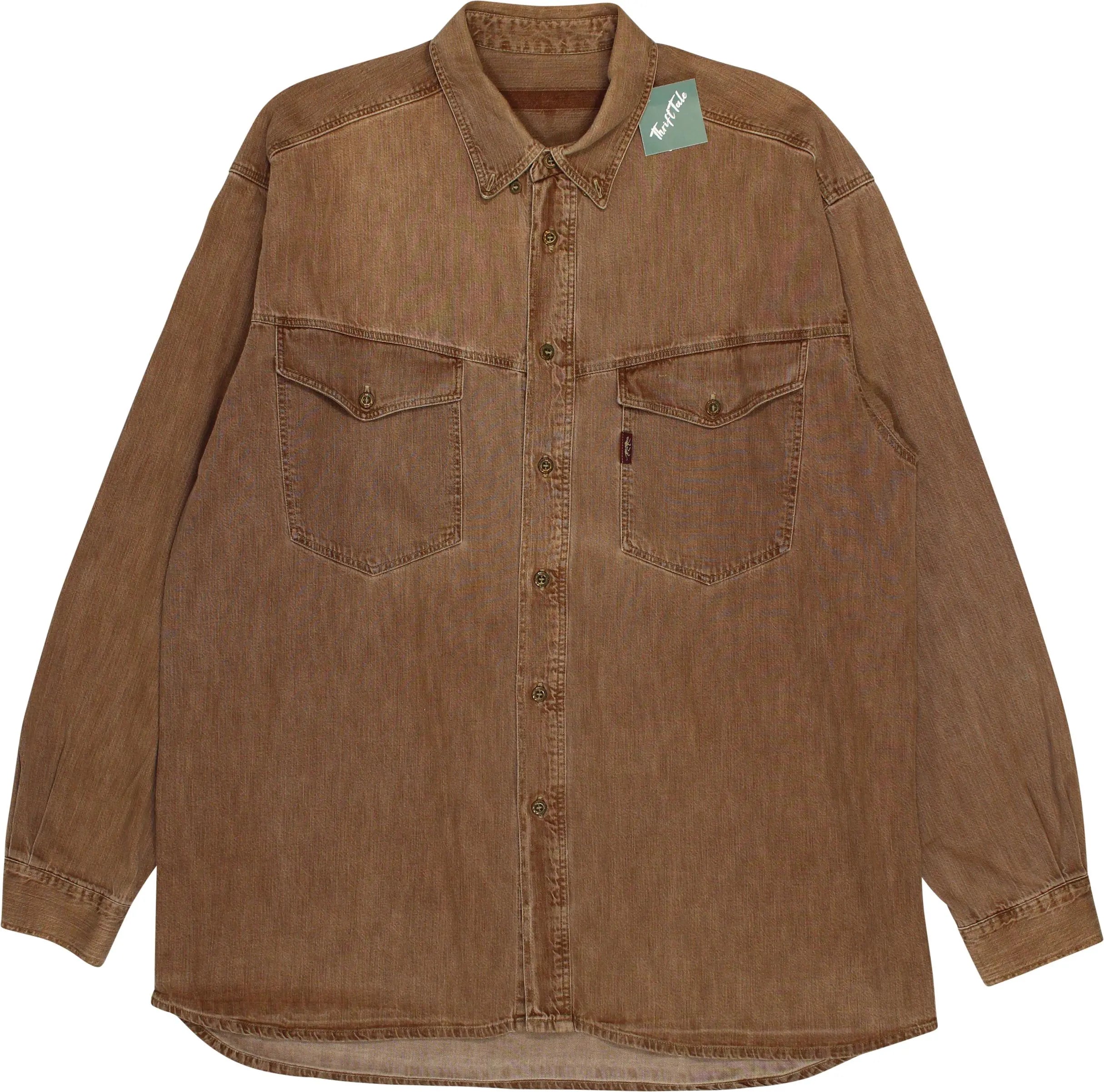 Love - Denim Shirt- ThriftTale.com - Vintage and second handclothing