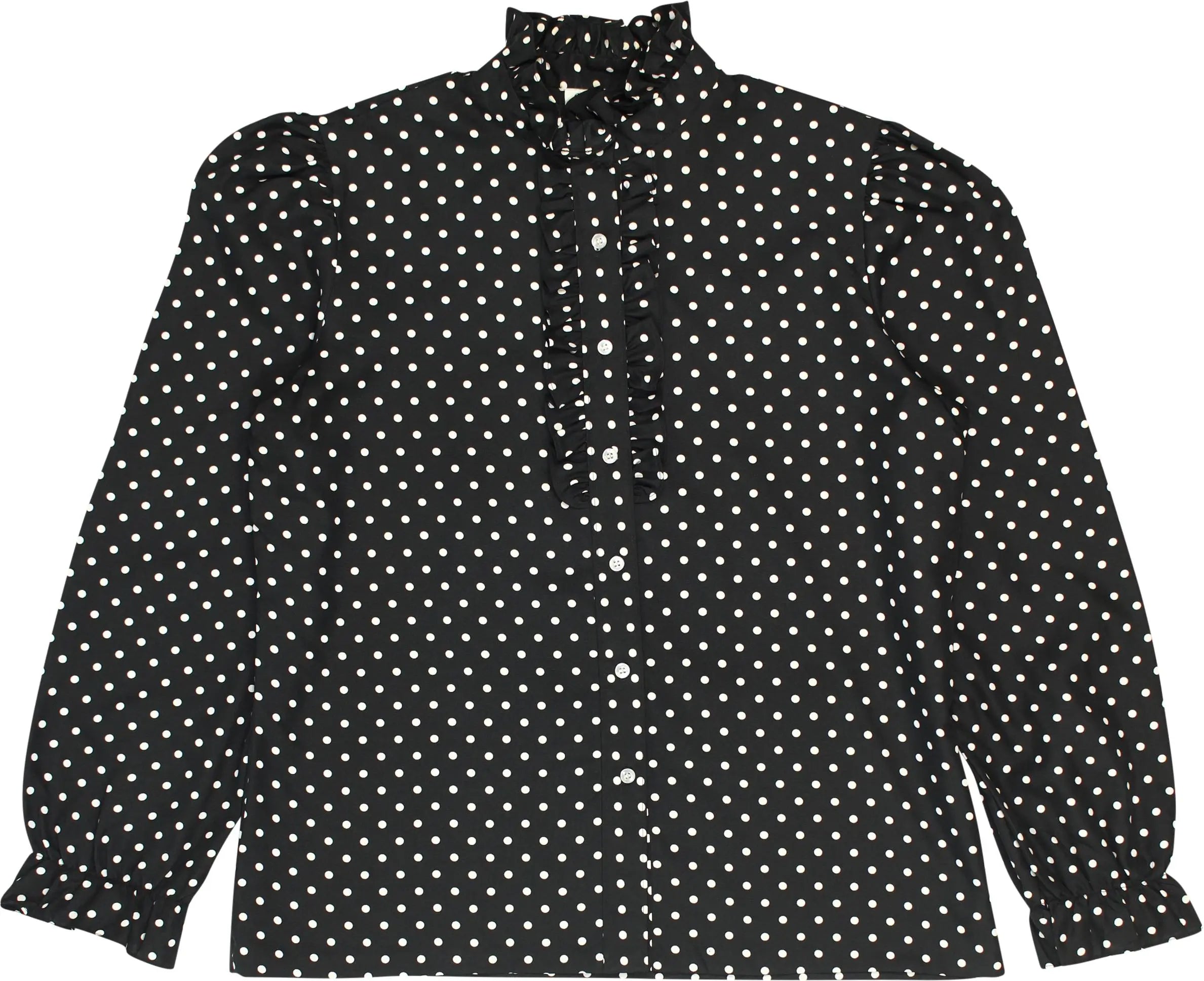 Lucky Winner - 80s Polka Dot Blouse- ThriftTale.com - Vintage and second handclothing