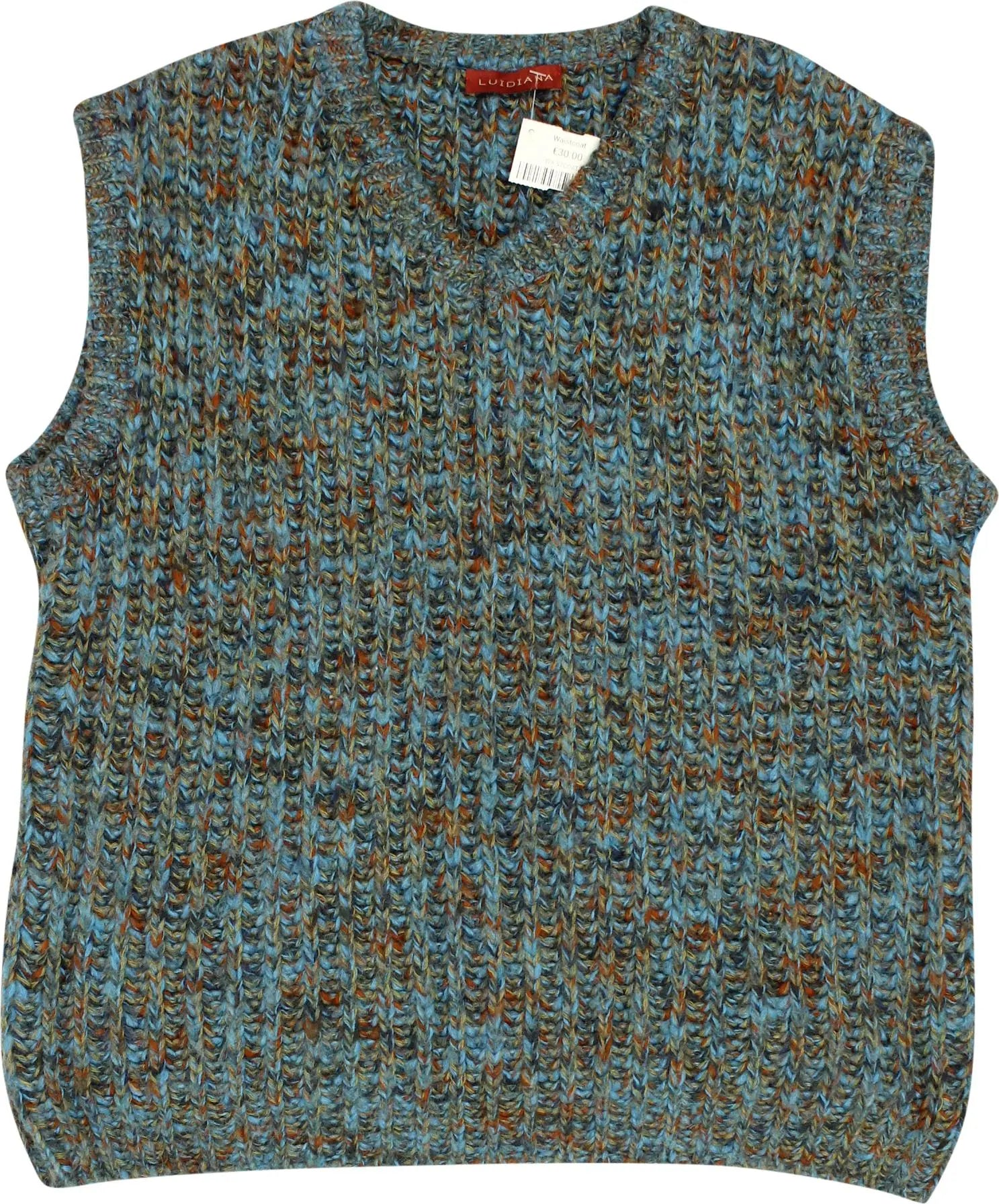 Luidiana - Knitted Waistcoat- ThriftTale.com - Vintage and second handclothing