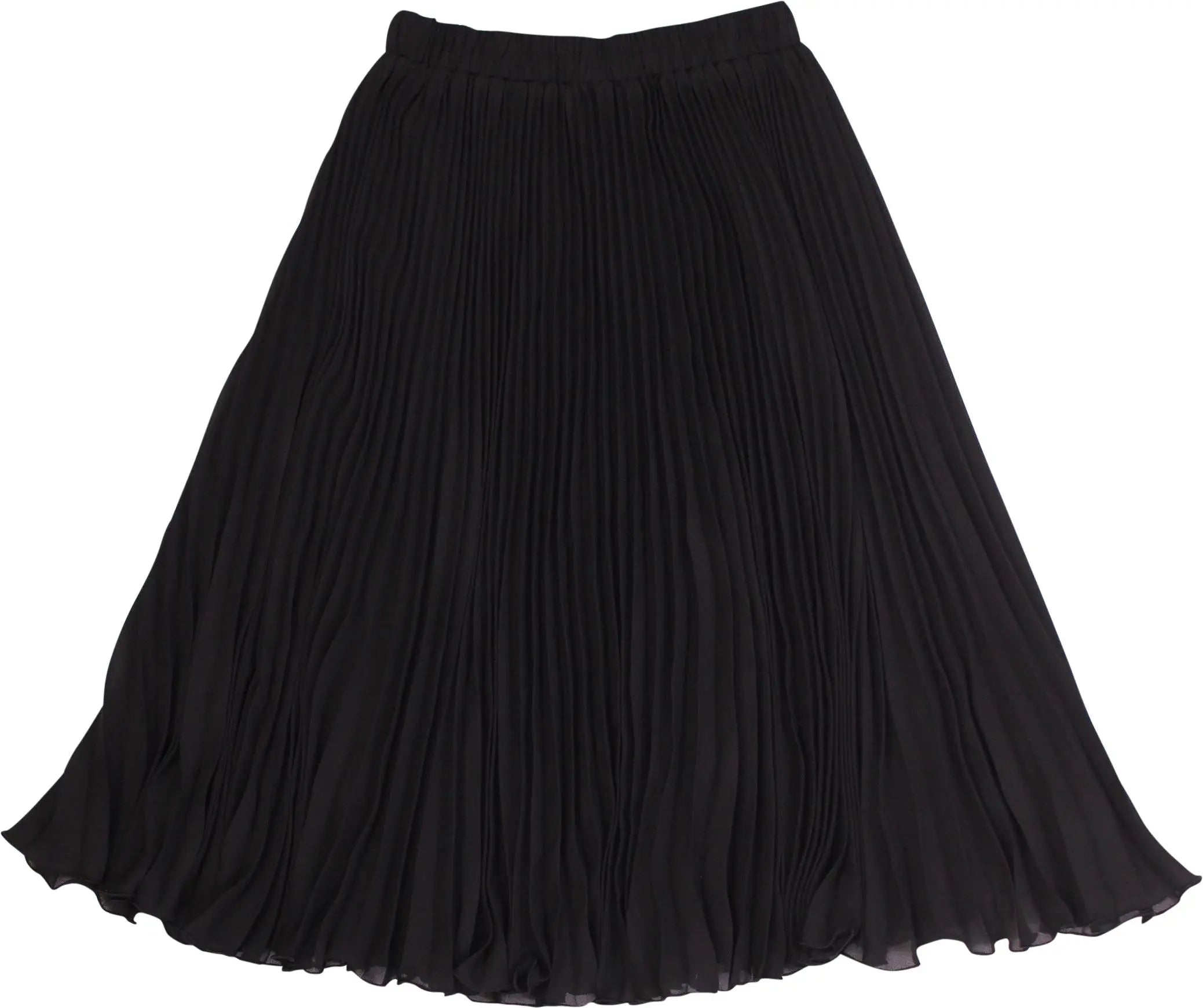 Luisa Spagnoli - Black Pleated Skirt by Luisa Spagnolia- ThriftTale.com - Vintage and second handclothing