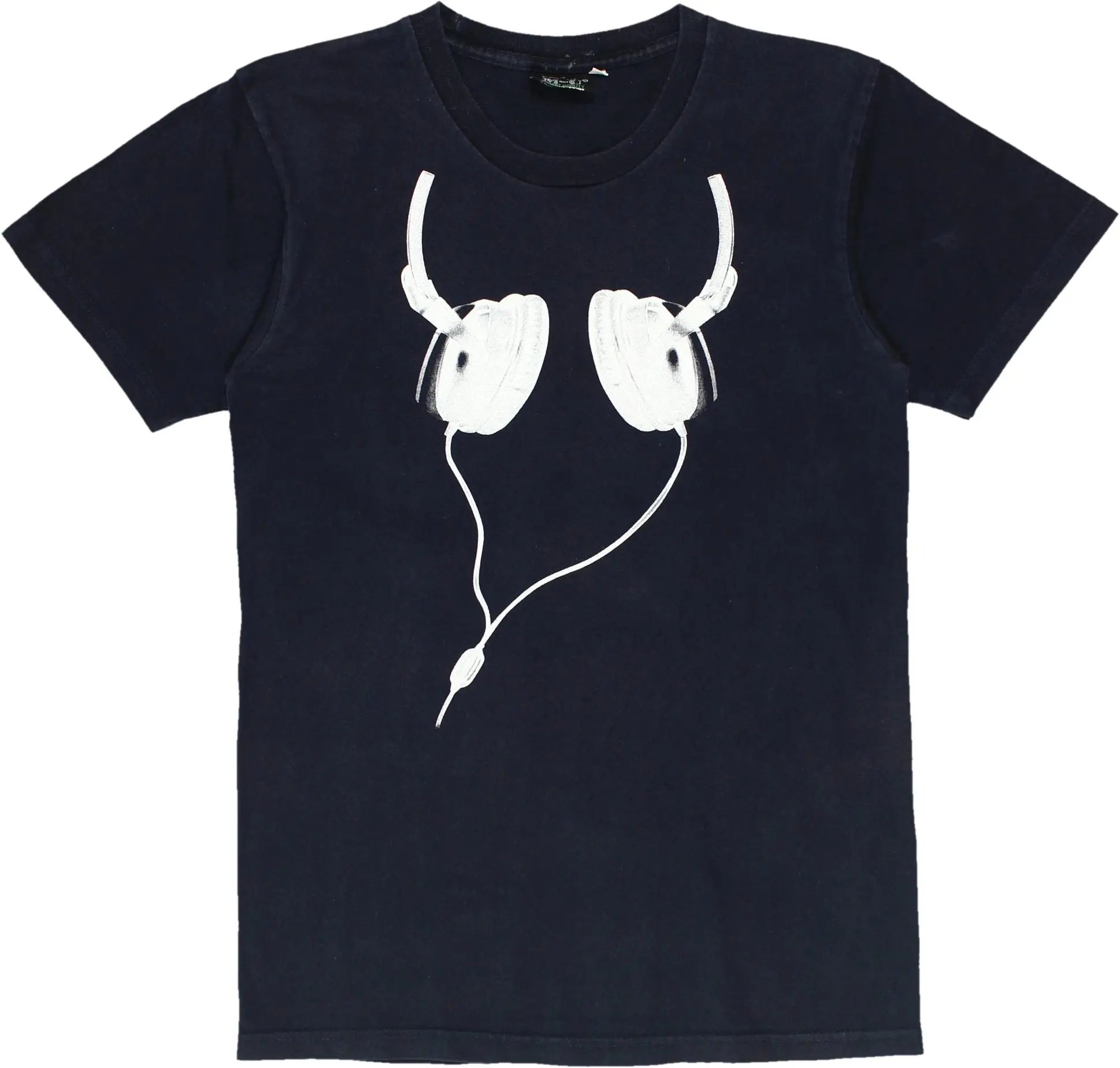 M-U - T-Shirt with Headphones- ThriftTale.com - Vintage and second handclothing