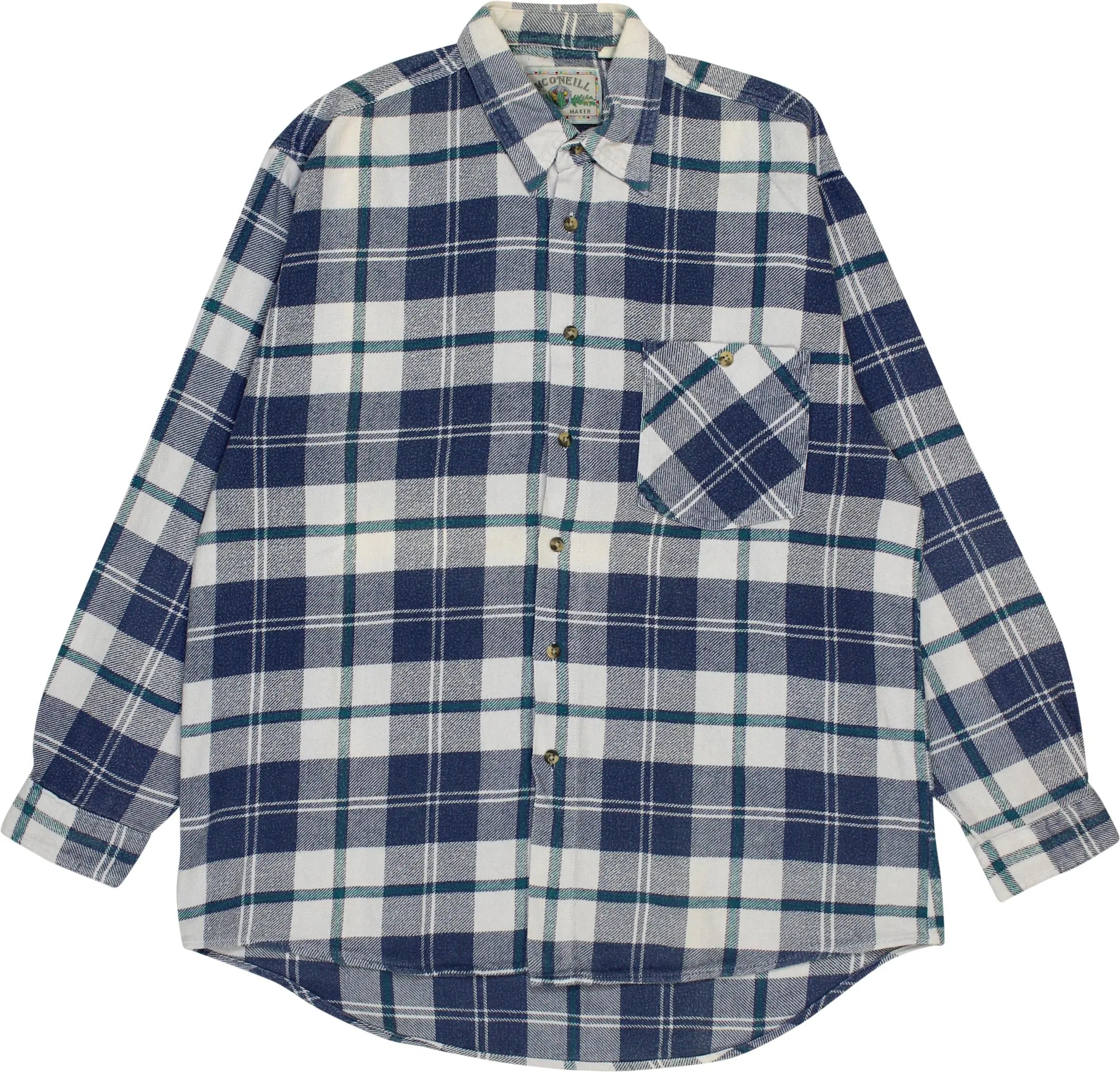 MC O'Neill - Checkered Flannel Shirt- ThriftTale.com - Vintage and second handclothing