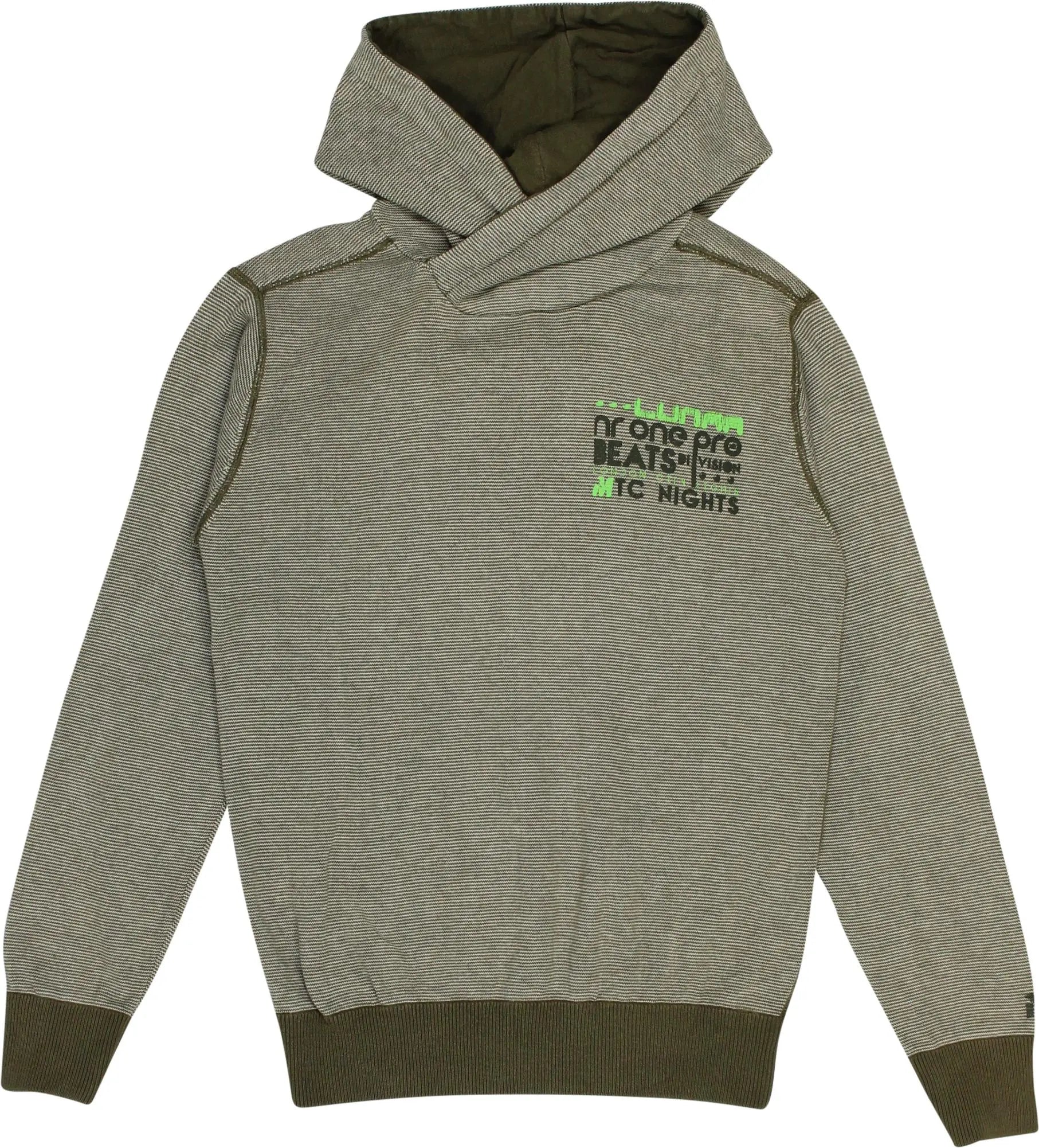 MTC - Green Hoodie- ThriftTale.com - Vintage and second handclothing