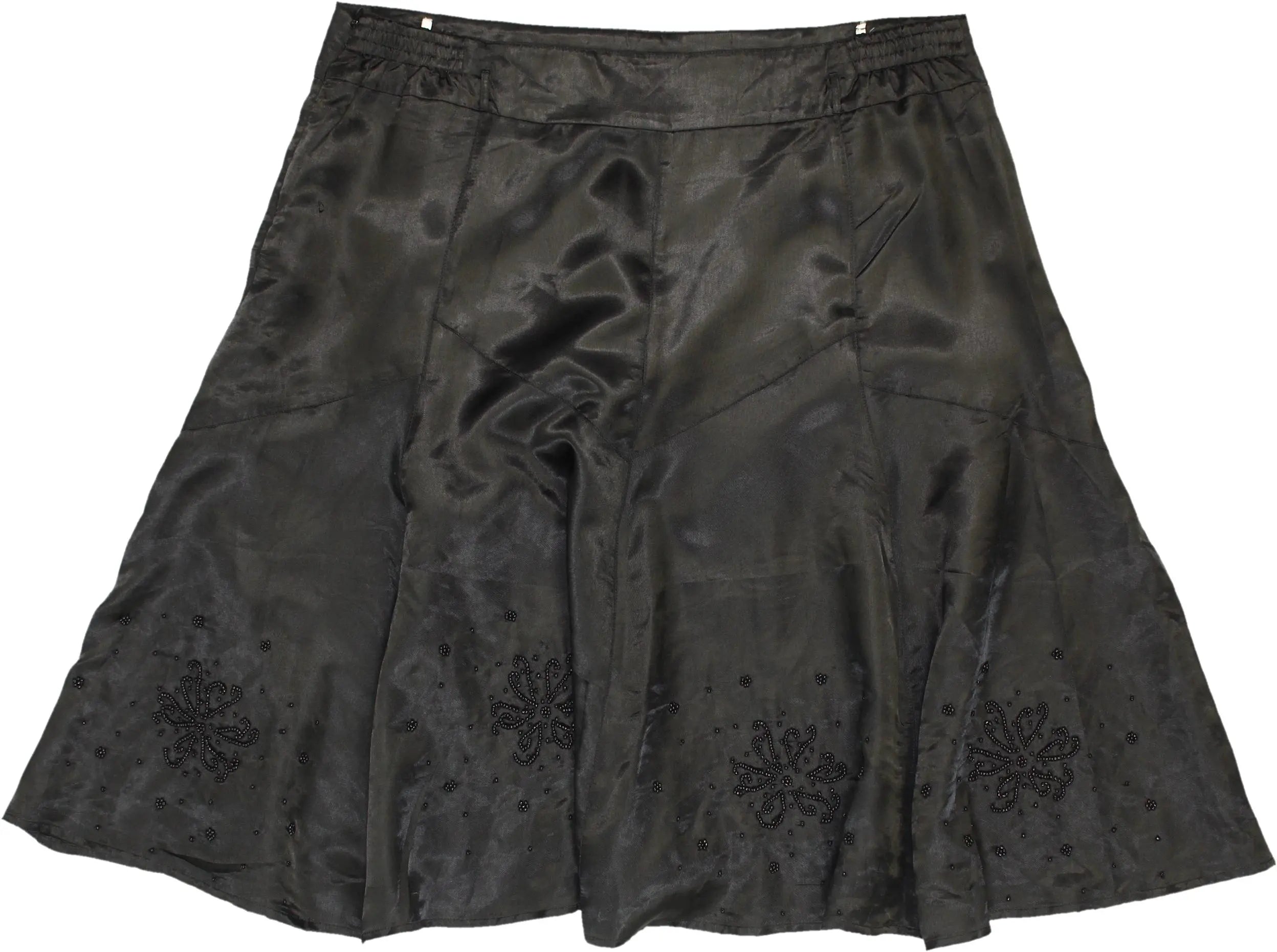 M&S - Satin Skirt with Beads- ThriftTale.com - Vintage and second handclothing