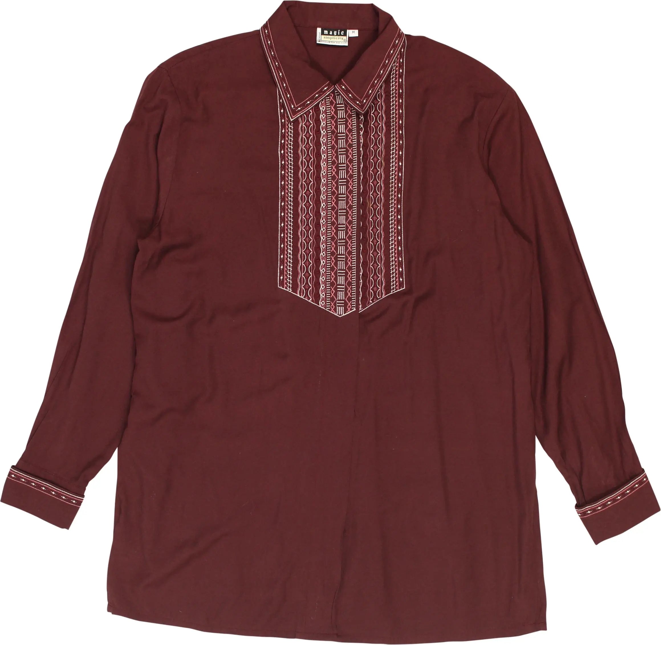 M&S - Shirt with Embroided Details- ThriftTale.com - Vintage and second handclothing