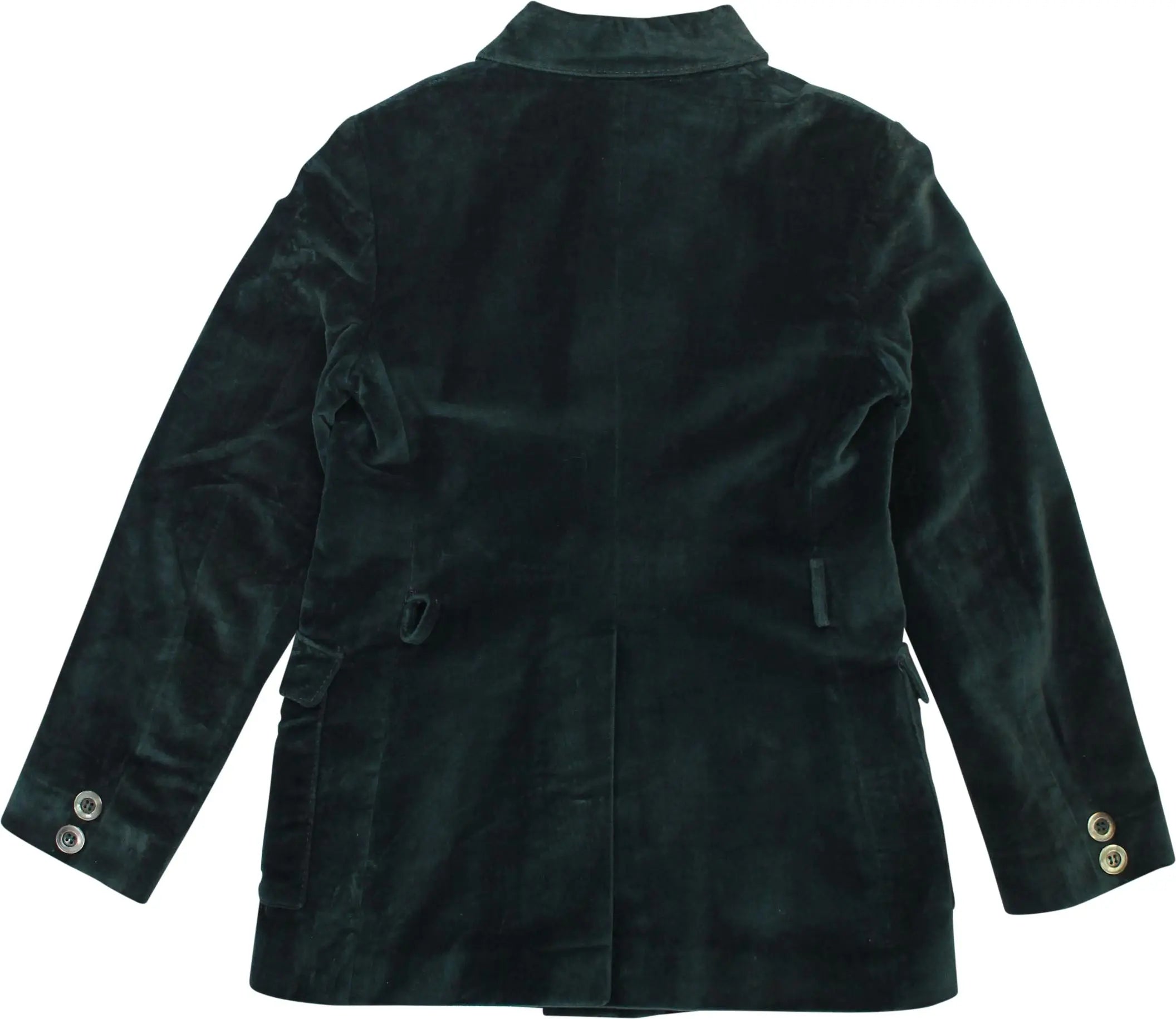 Mac Bull - Green Velvet Jacket- ThriftTale.com - Vintage and second handclothing