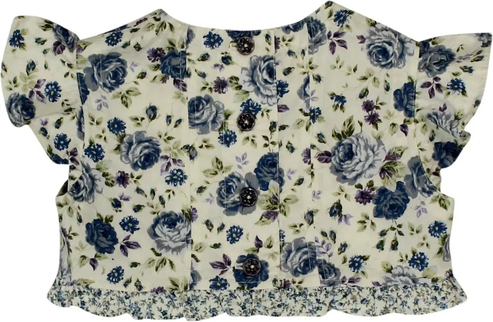 Made by Oma - Floral Top- ThriftTale.com - Vintage and second handclothing