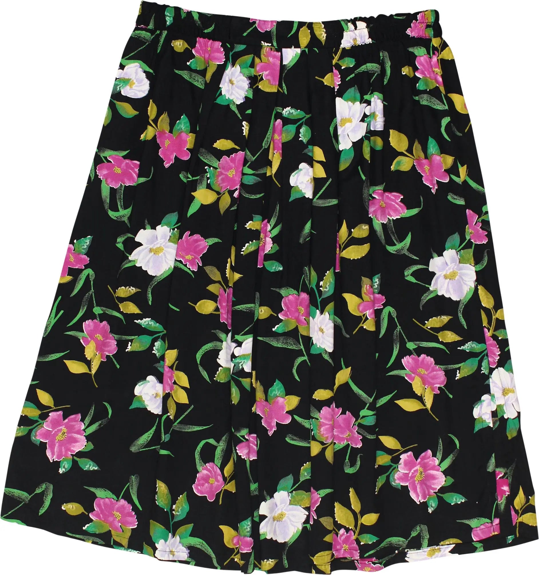 Madie's Fashion - 90s Floral Pleated Skirt- ThriftTale.com - Vintage and second handclothing