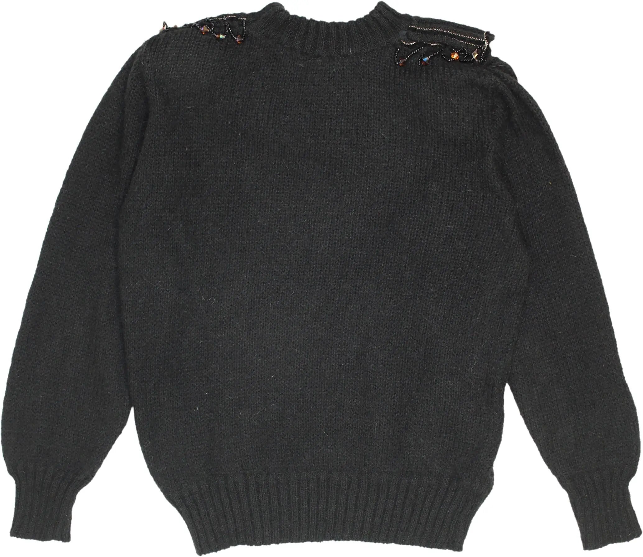 Maglieria - 80s Mohair Blend Jumper with Shoulder Pads- ThriftTale.com - Vintage and second handclothing