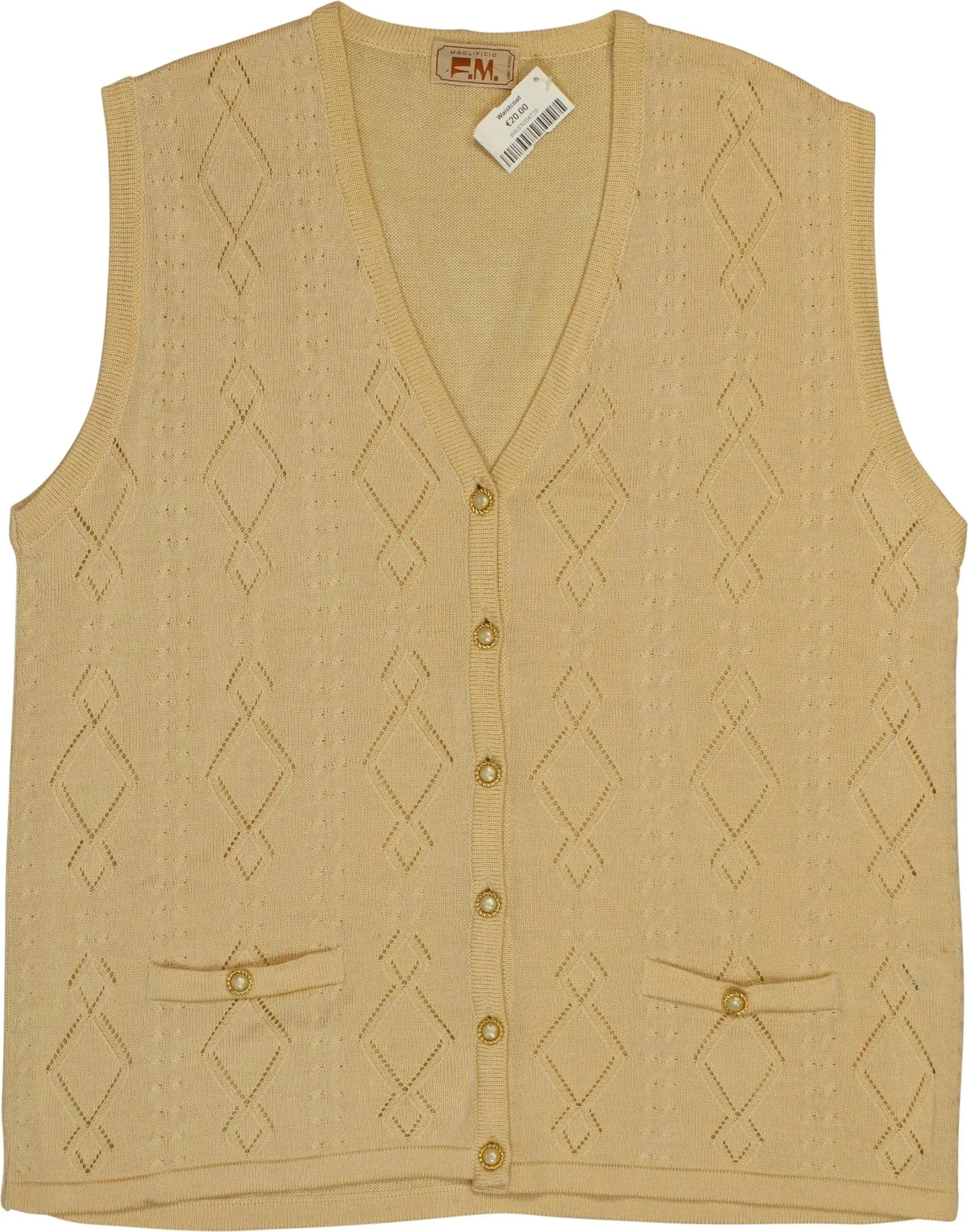 Maglificio - Waistcoat- ThriftTale.com - Vintage and second handclothing