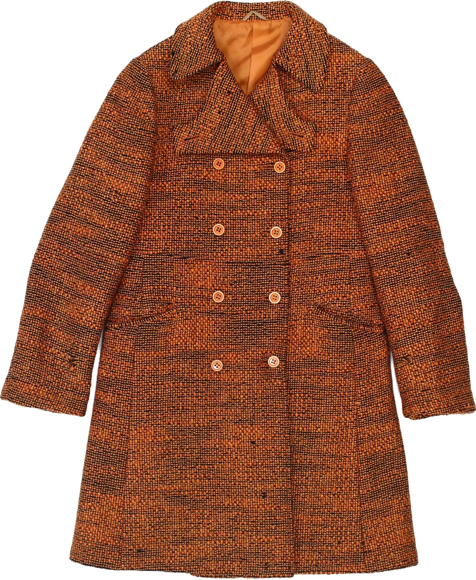 Magni - Orange Coat- ThriftTale.com - Vintage and second handclothing