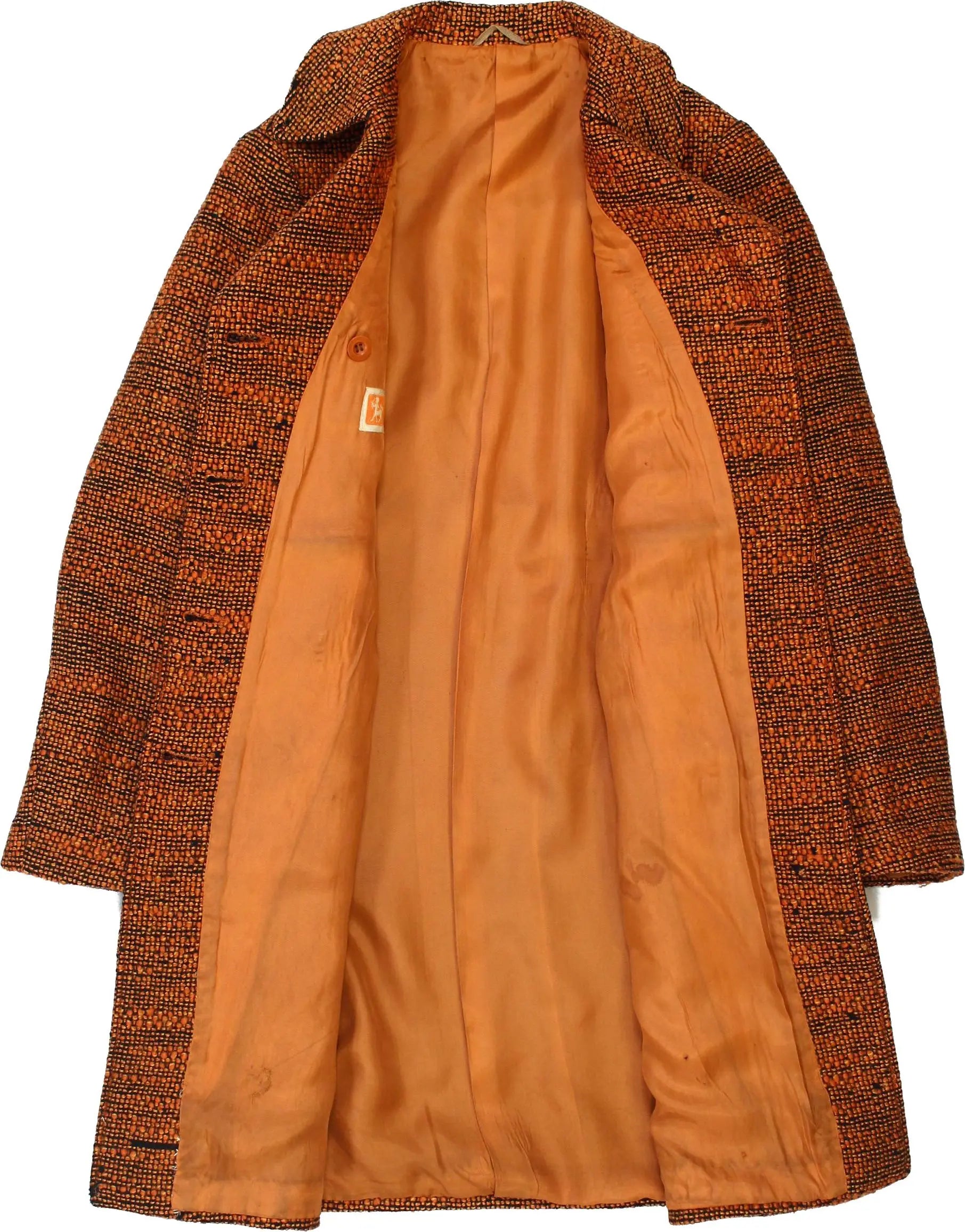 Magni - Orange Coat- ThriftTale.com - Vintage and second handclothing