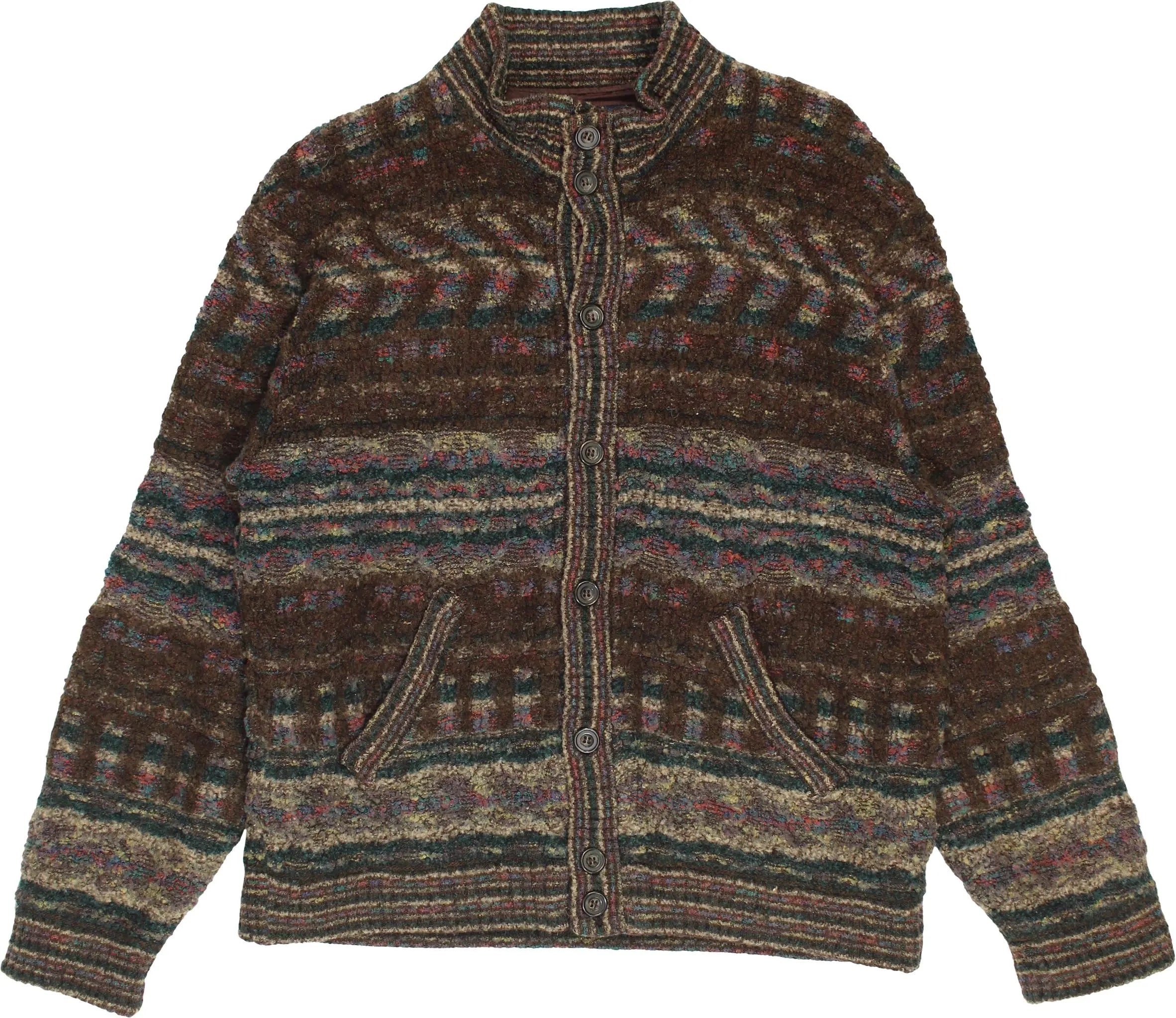 Malagrida - 90s Wool Blend Cardigan- ThriftTale.com - Vintage and second handclothing