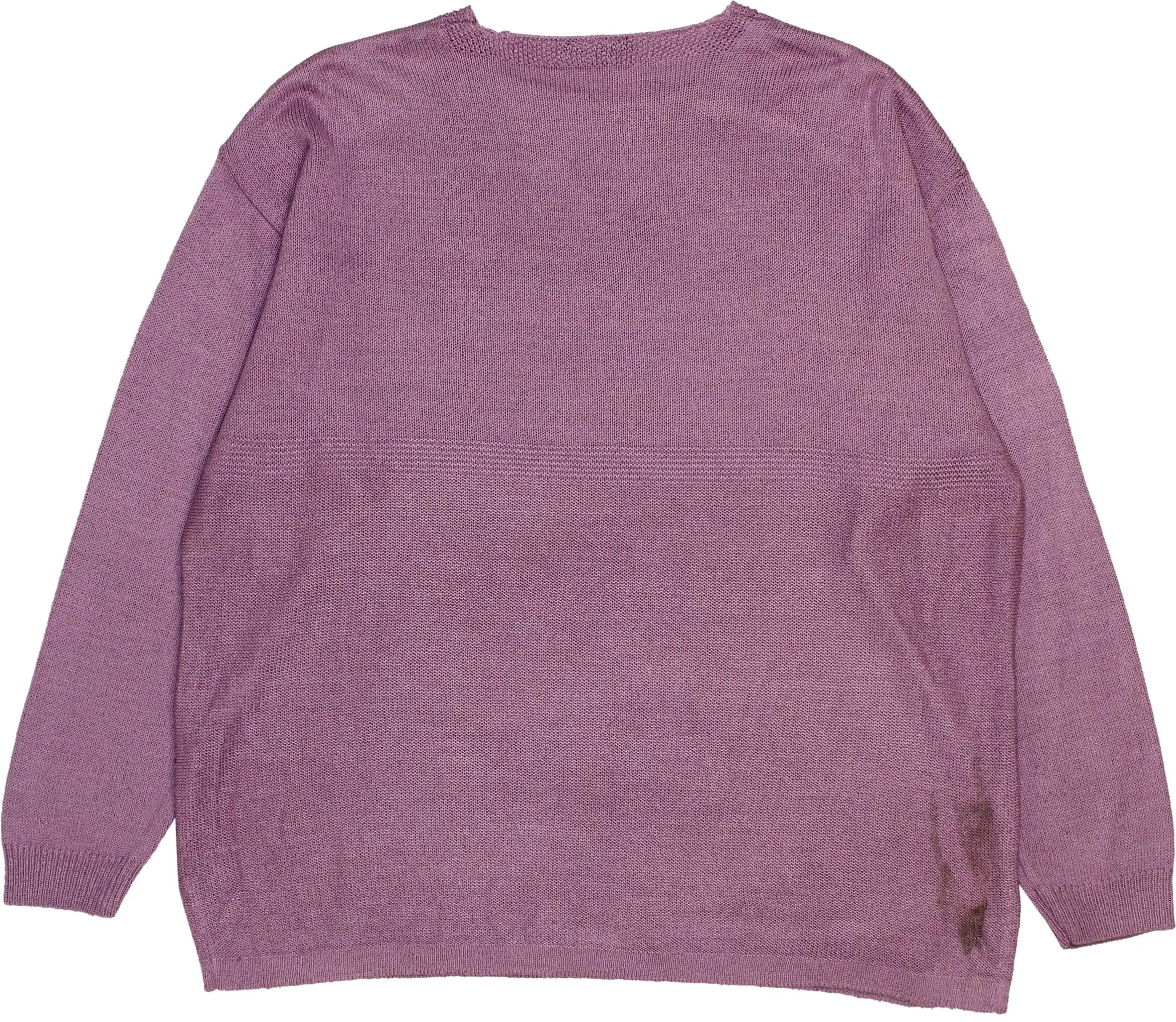 Mammascha - Purple Plain Jumper- ThriftTale.com - Vintage and second handclothing