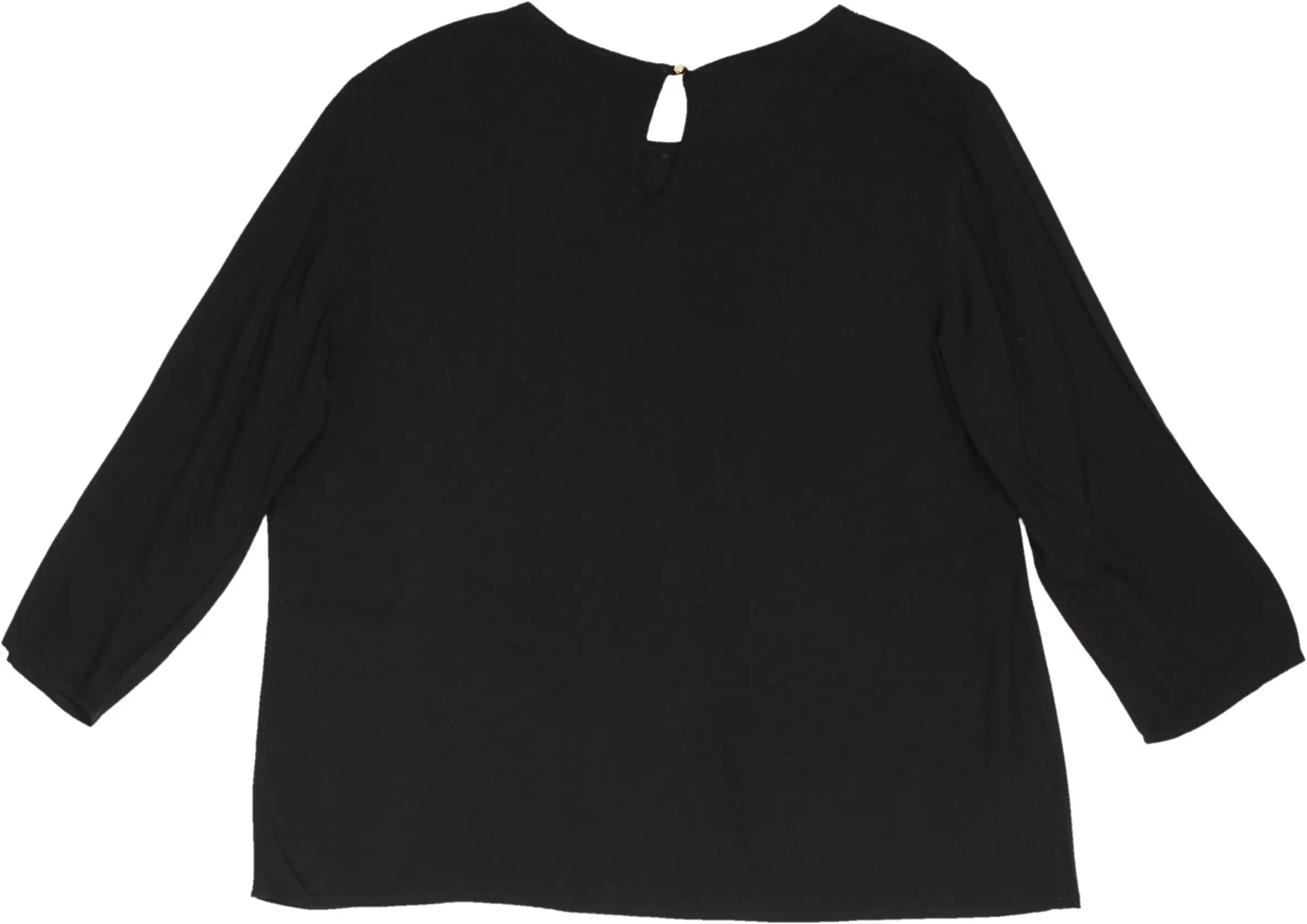 Mango - Black Long Sleeve Top- ThriftTale.com - Vintage and second handclothing
