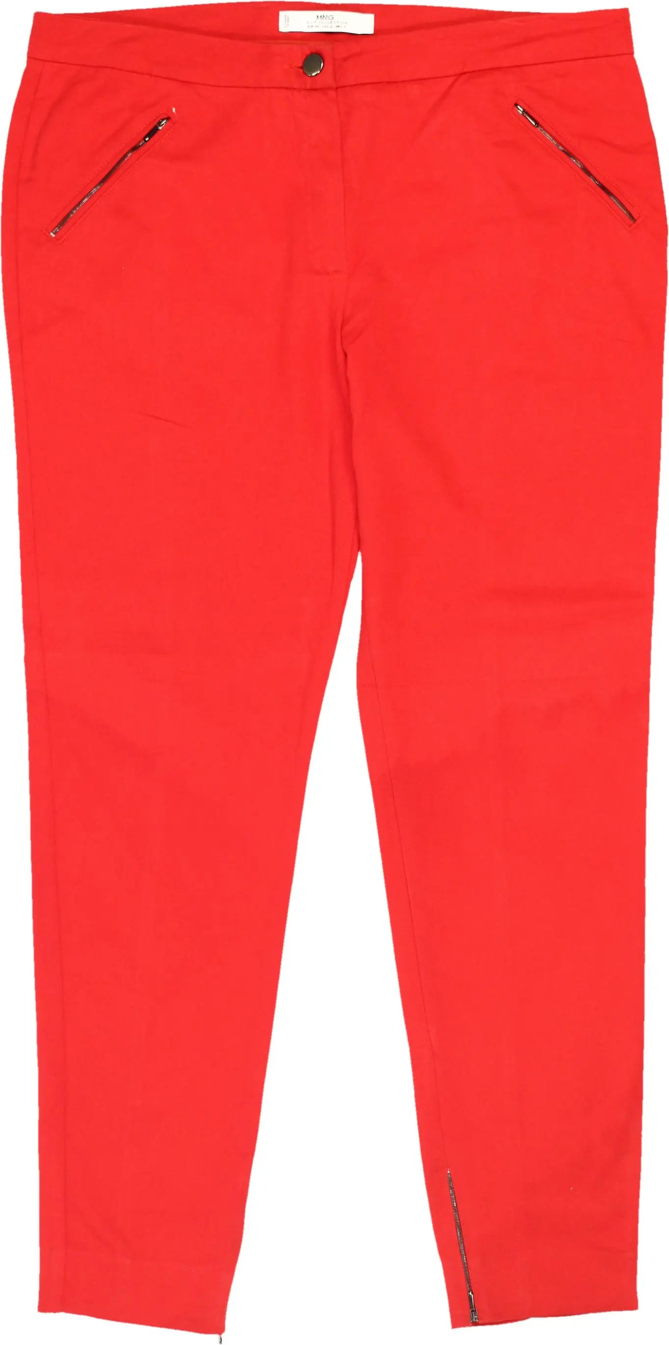 Mango - Red Pants- ThriftTale.com - Vintage and second handclothing