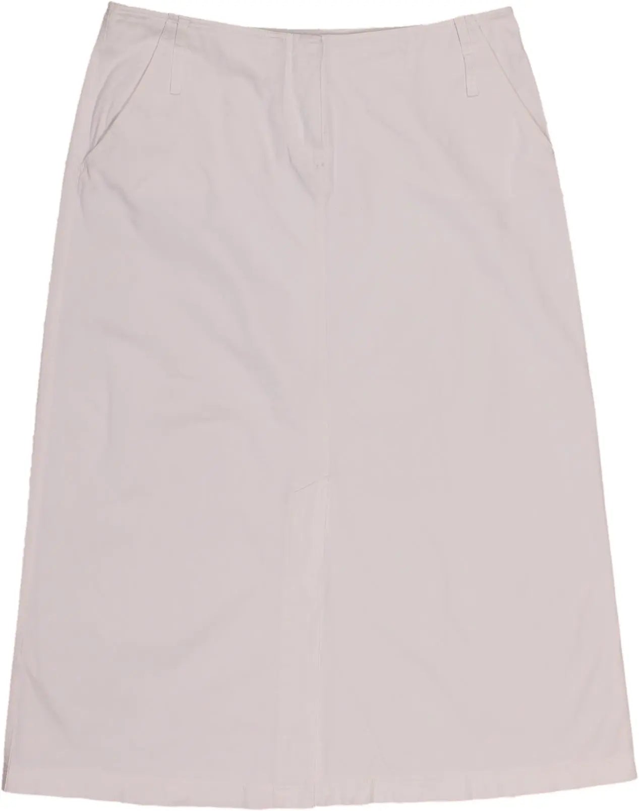 Marc Aurel - Long White Skirt- ThriftTale.com - Vintage and second handclothing