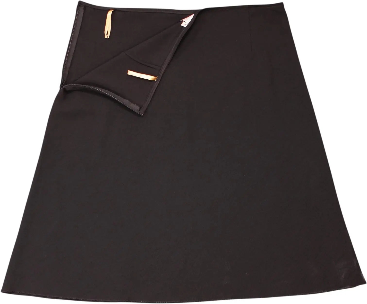 Marca - Black A-line Skirt- ThriftTale.com - Vintage and second handclothing