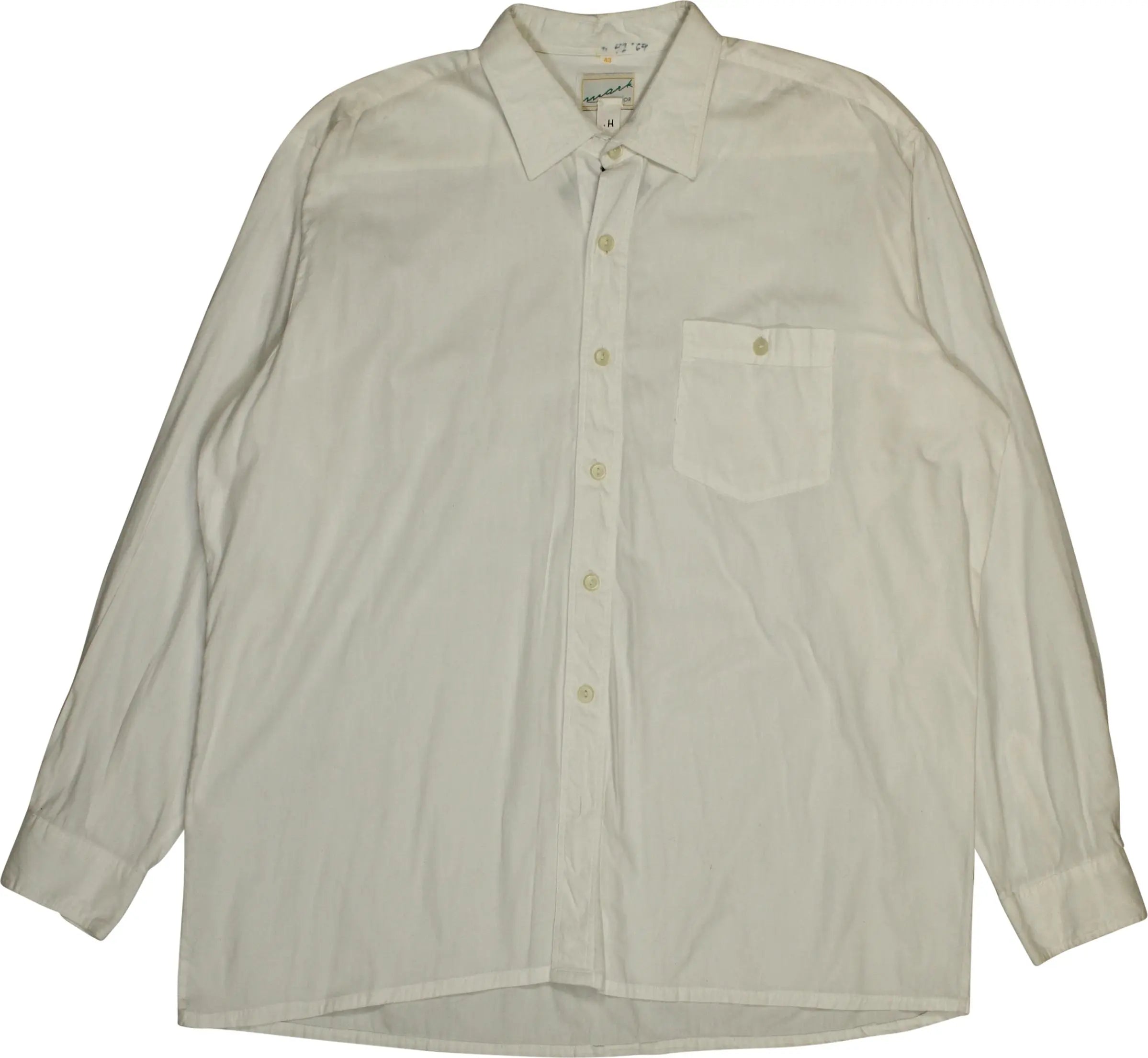 Mark Astor - White Shirt- ThriftTale.com - Vintage and second handclothing