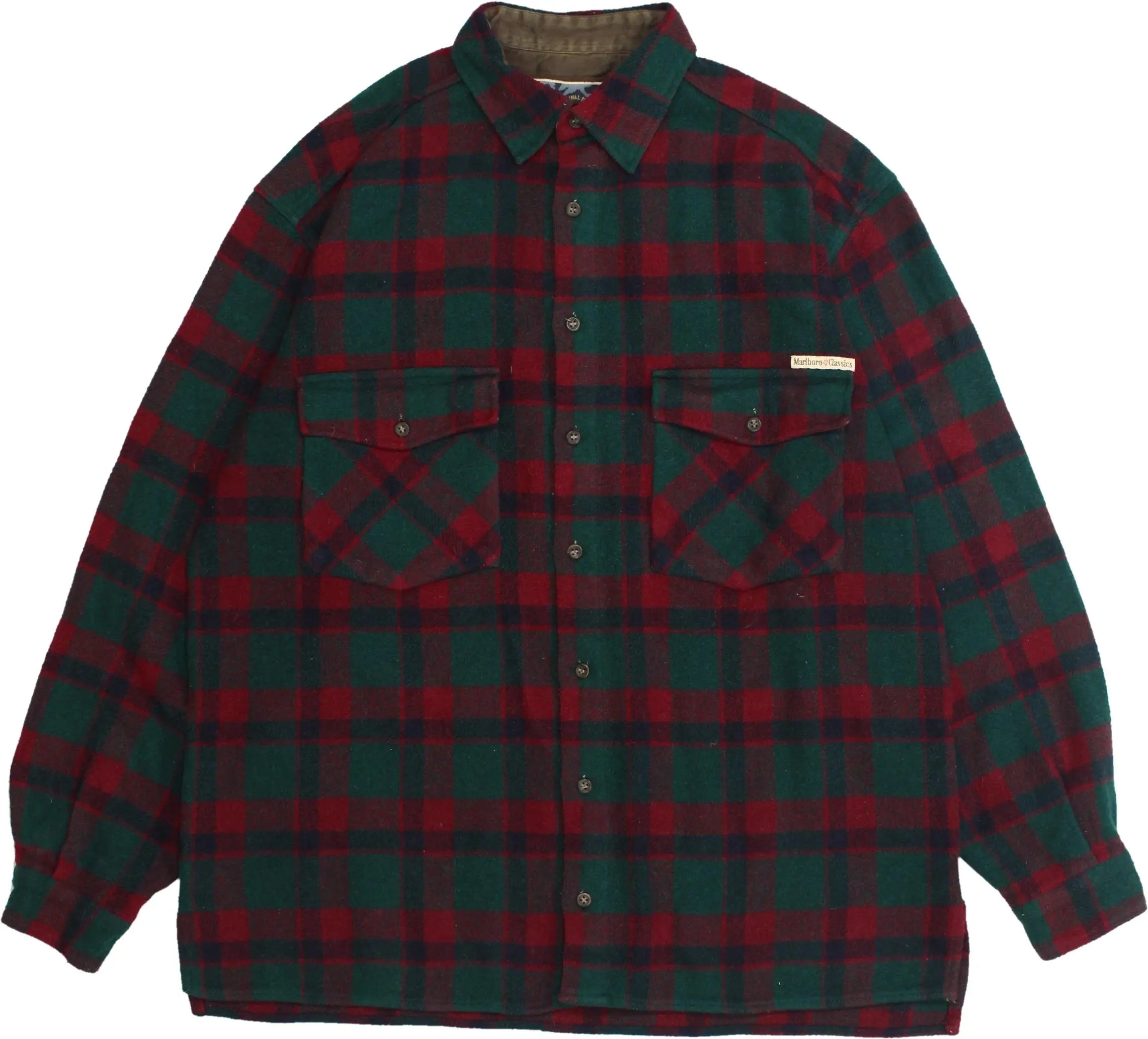 Marlboro Classics - Flannel Long Sleeve Shirt- ThriftTale.com - Vintage and second handclothing