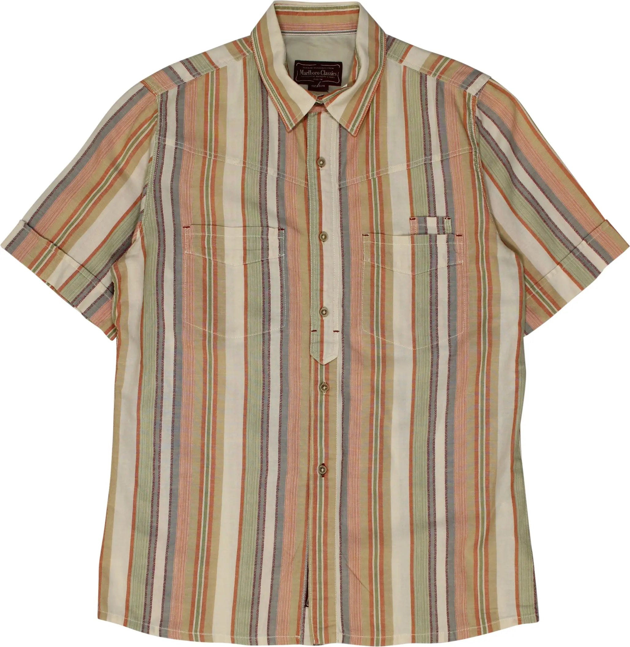 Marlboro Classics - Striped Shirt- ThriftTale.com - Vintage and second handclothing
