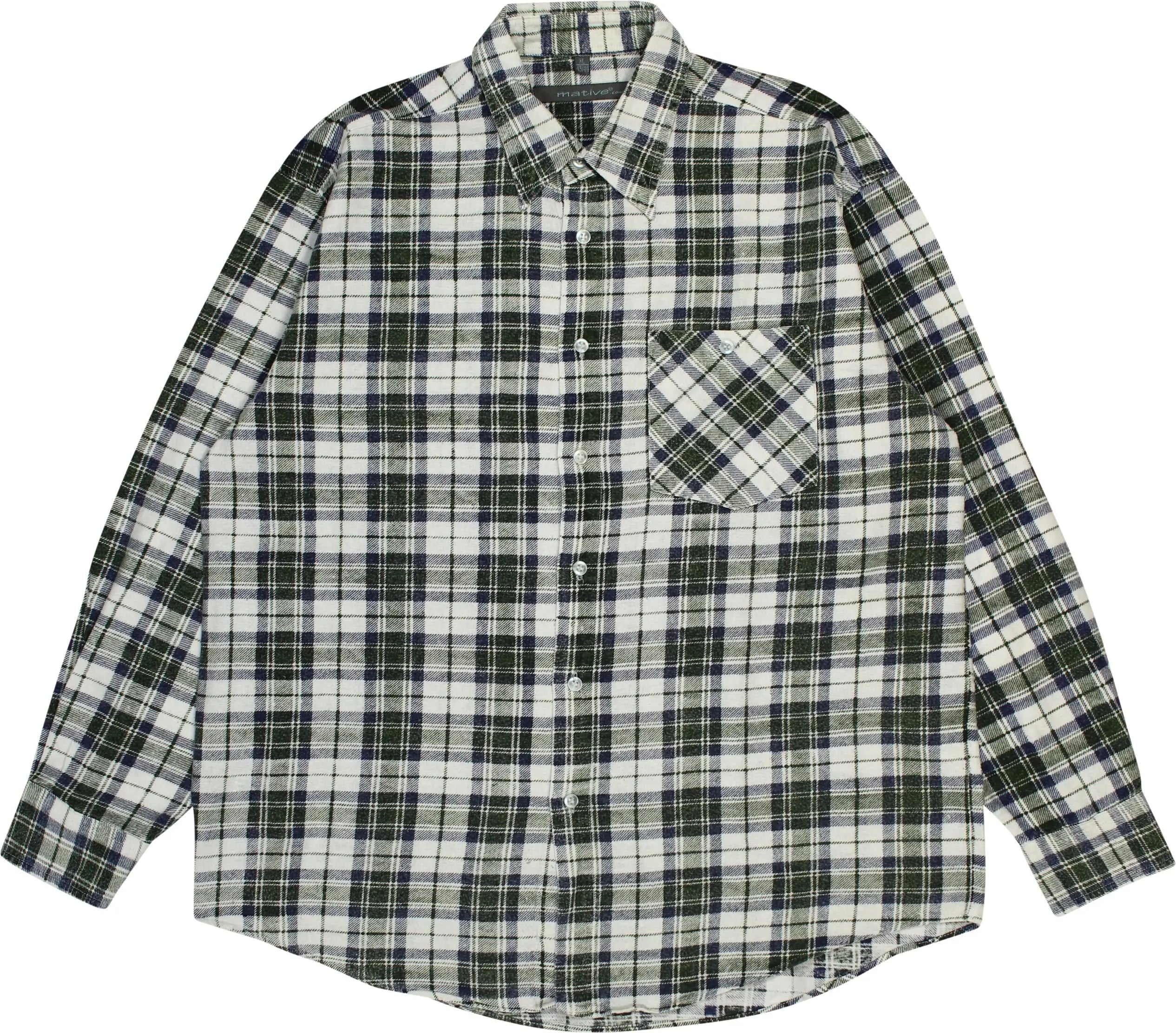 Mative.com - Checkered Flannel Shirt- ThriftTale.com - Vintage and second handclothing