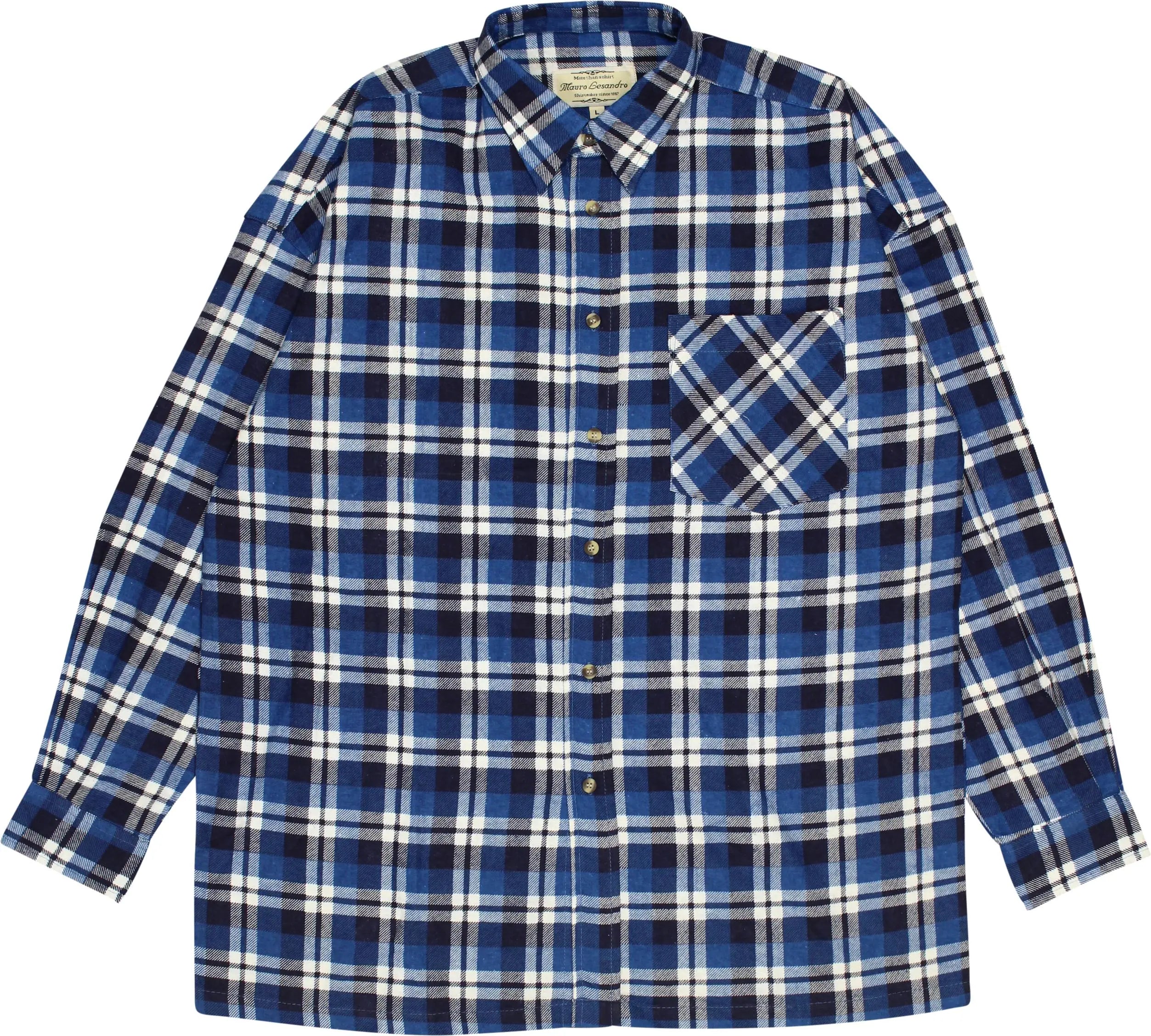 Mauro Lesandro - Checkered Flannel Shirt- ThriftTale.com - Vintage and second handclothing