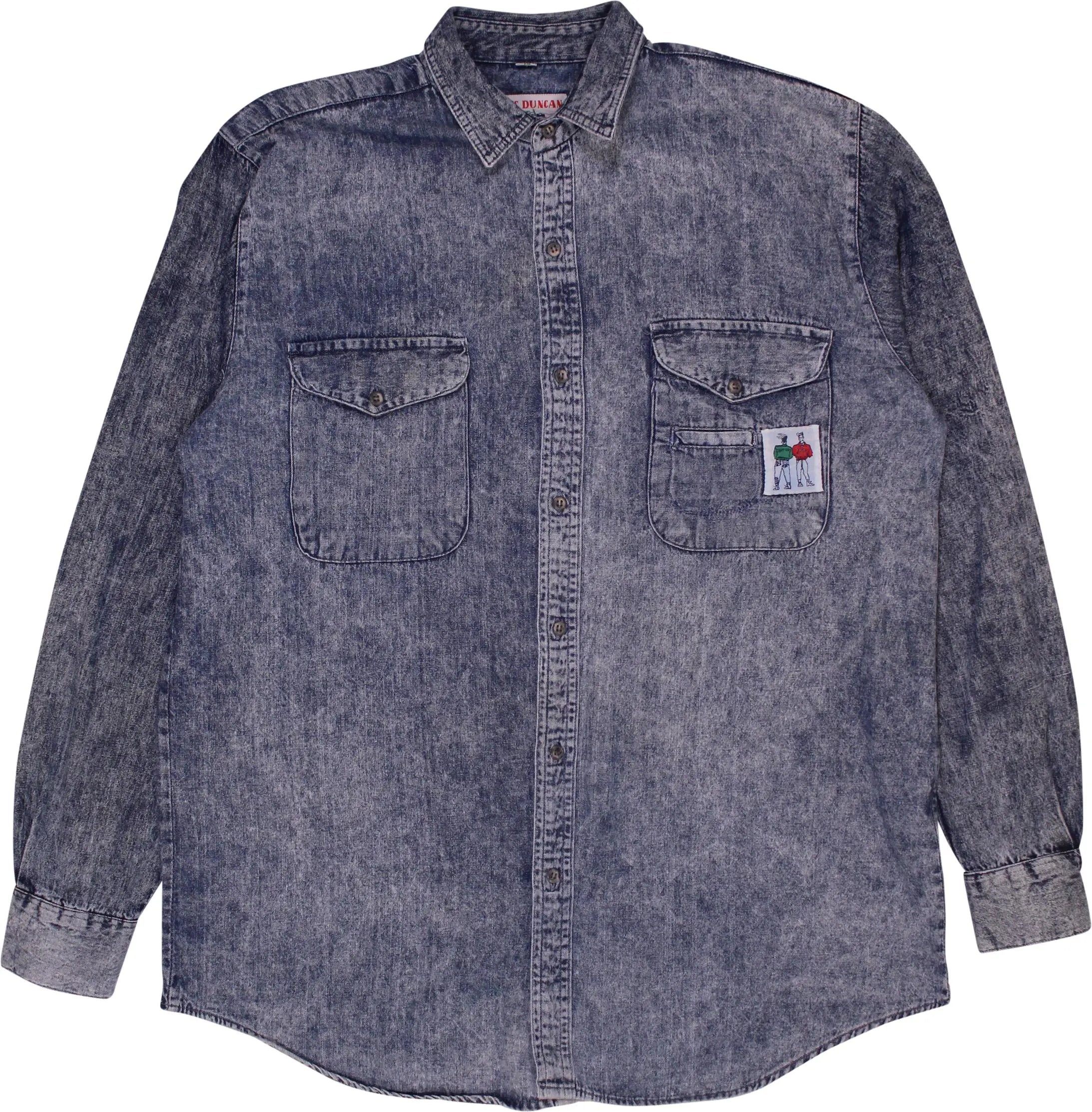 Mc Duncan - 80s Acid Wash Denim Shirt- ThriftTale.com - Vintage and second handclothing