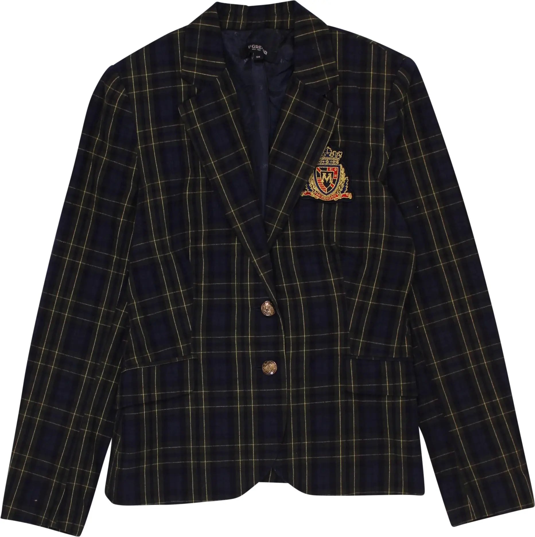McGregor - Checked Blazer by Mc Gregor- ThriftTale.com - Vintage and second handclothing