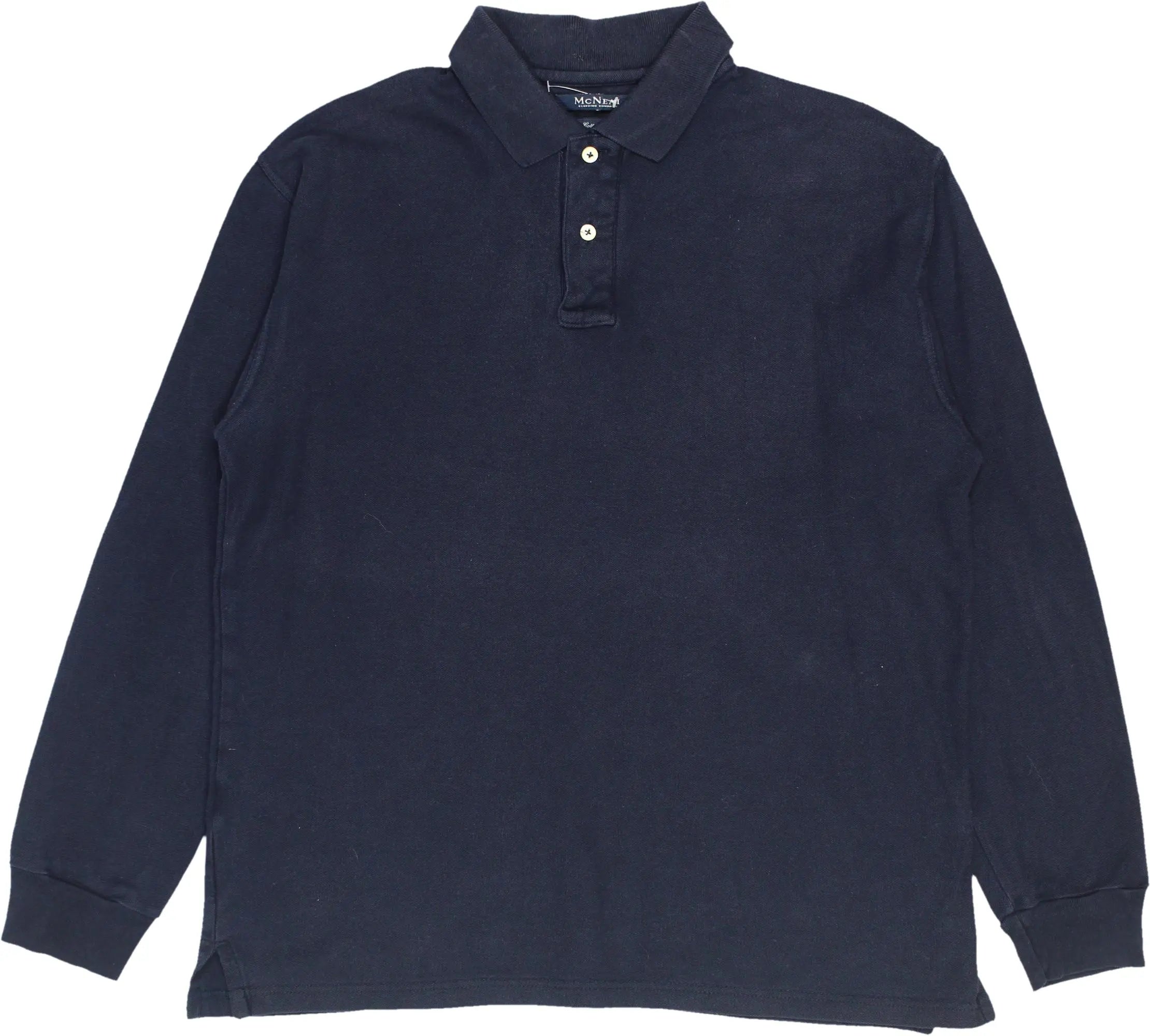 McNeal - Long Sleeve Polo Shirt- ThriftTale.com - Vintage and second handclothing