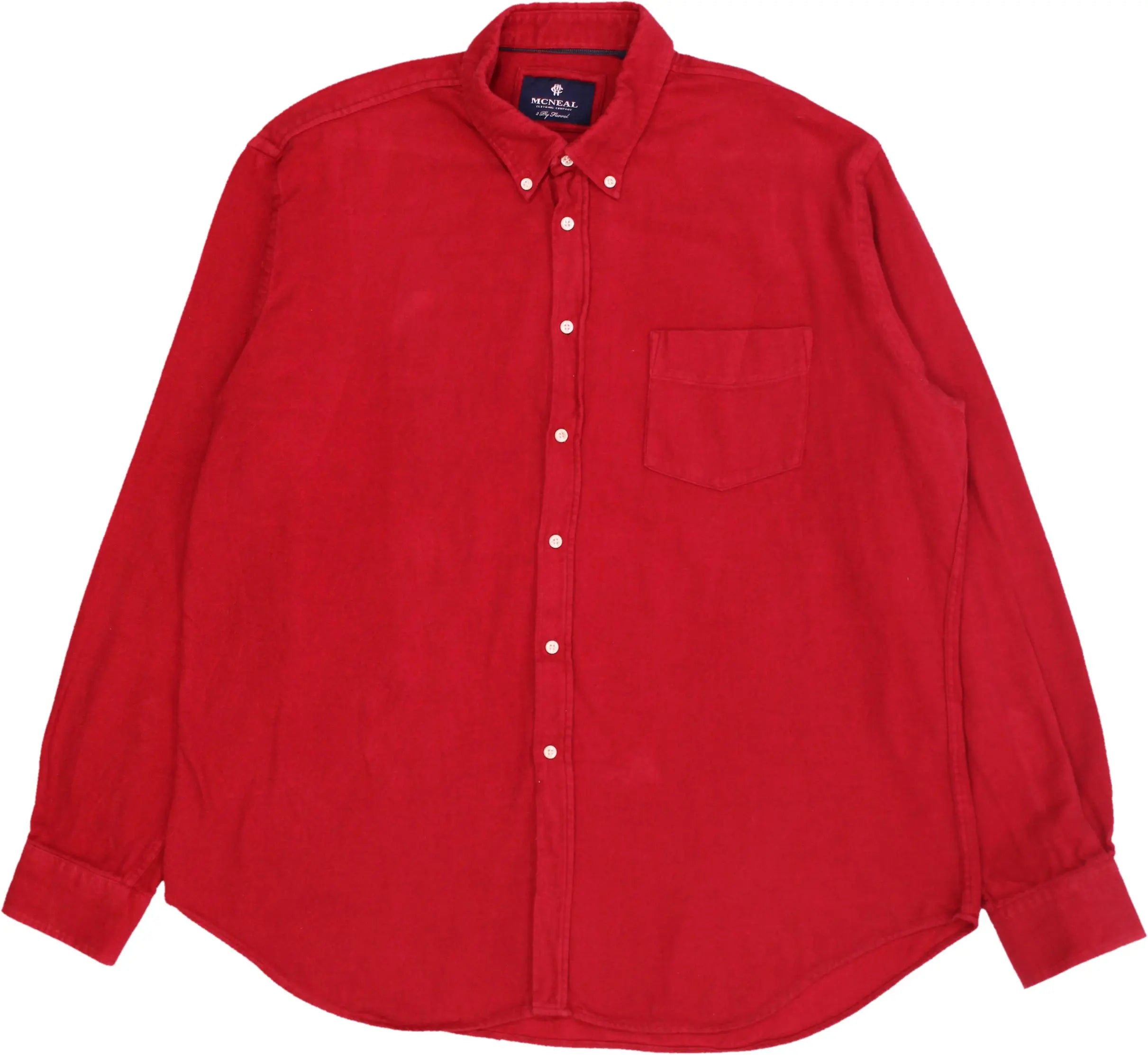 McNeal - Red Flannel Shirt- ThriftTale.com - Vintage and second handclothing