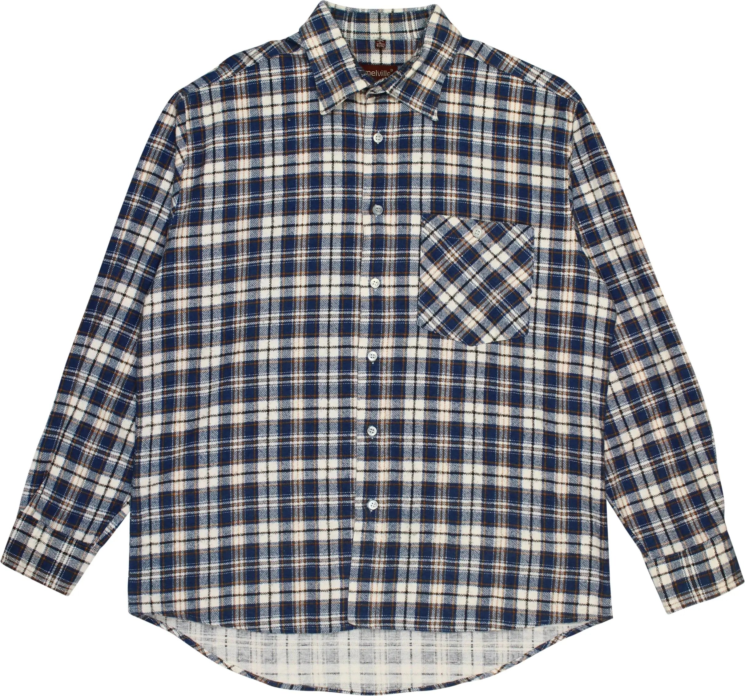 Melville - Checked Flannel Shirt- ThriftTale.com - Vintage and second handclothing