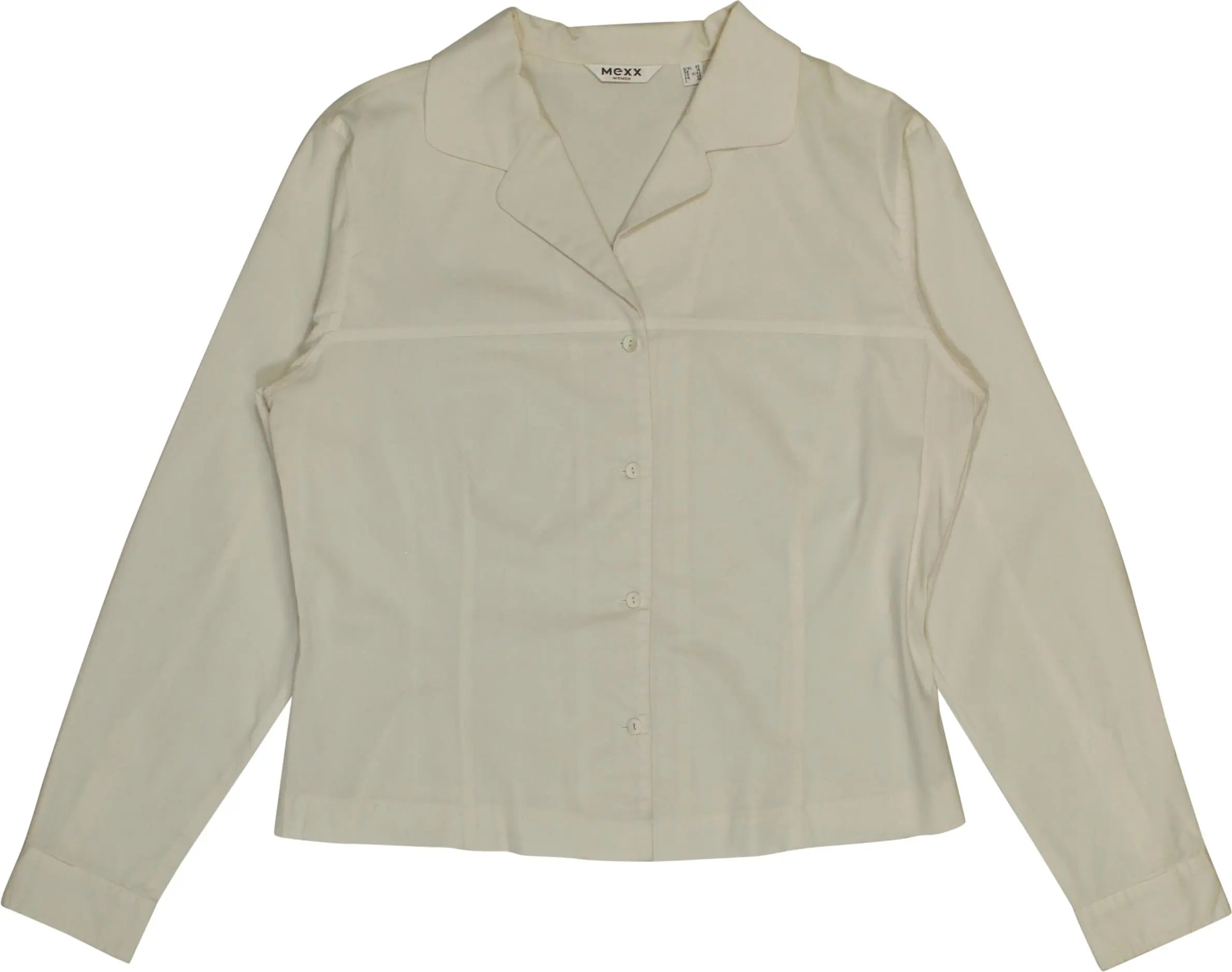 Mexx - White Blouse- ThriftTale.com - Vintage and second handclothing