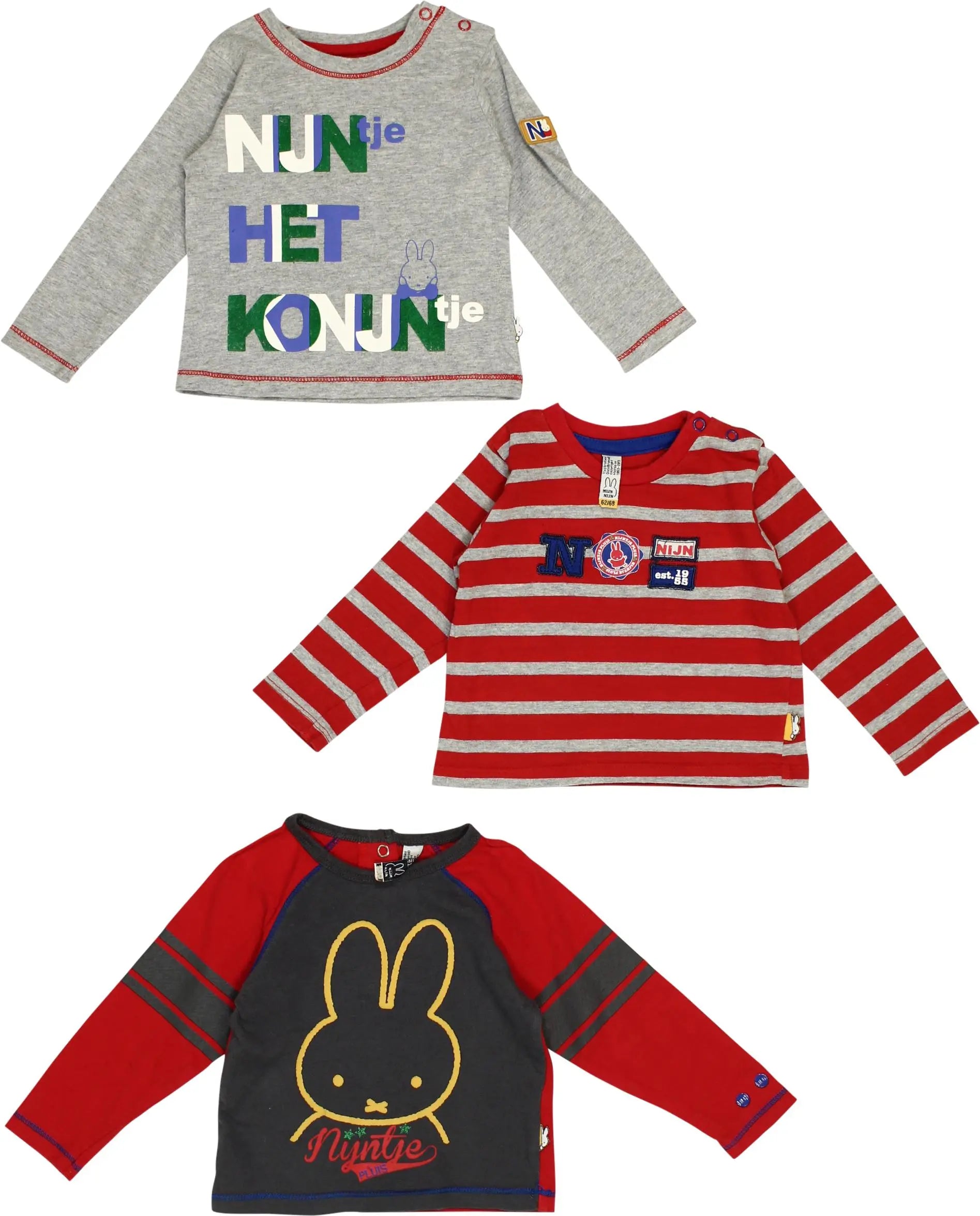 Mijn Nijn - Long Sleeve Shirts 3 Pack- ThriftTale.com - Vintage and second handclothing