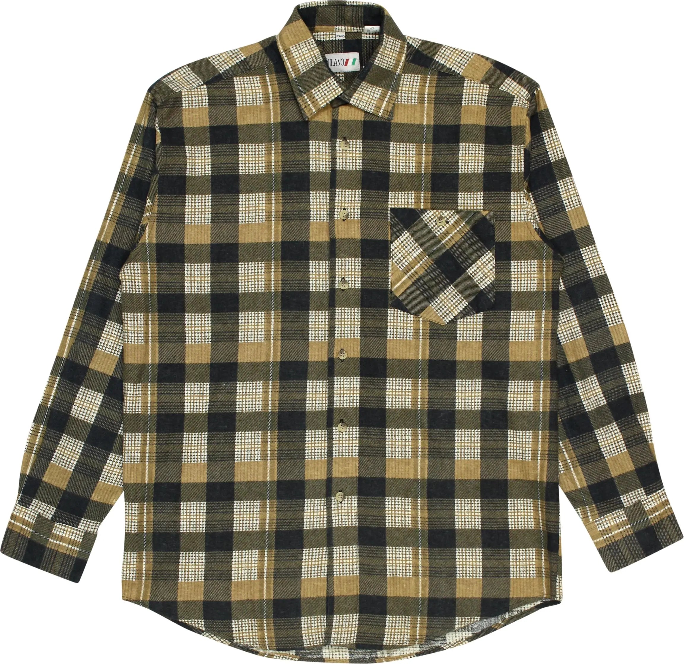 Milano - Checked Flannel Shirt- ThriftTale.com - Vintage and second handclothing