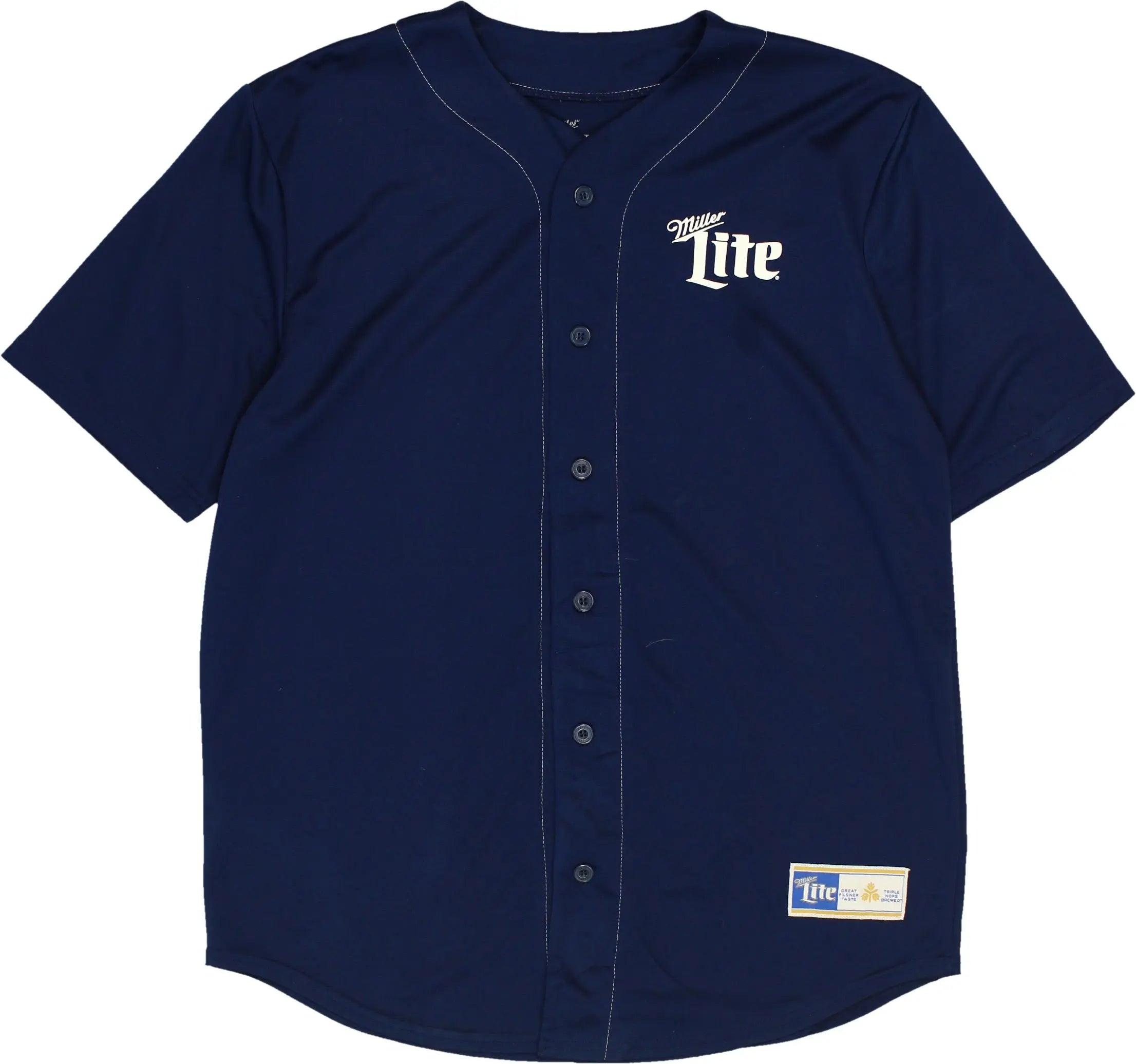 Miller Lite - Baseball Shirt- ThriftTale.com - Vintage and second handclothing