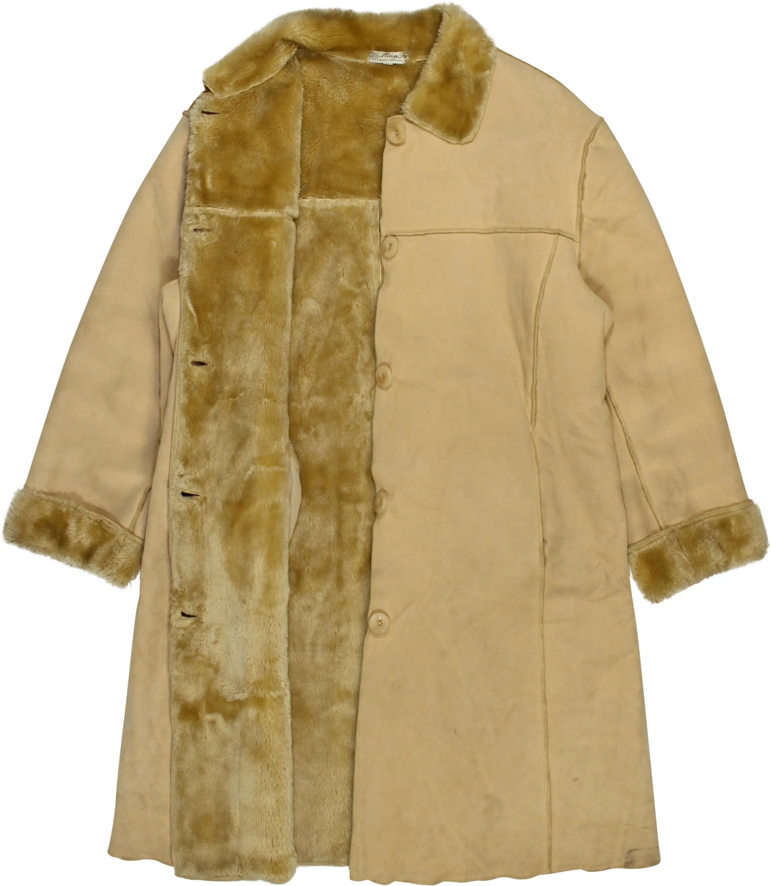 Ming Fu - Lammy Coat- ThriftTale.com - Vintage and second handclothing