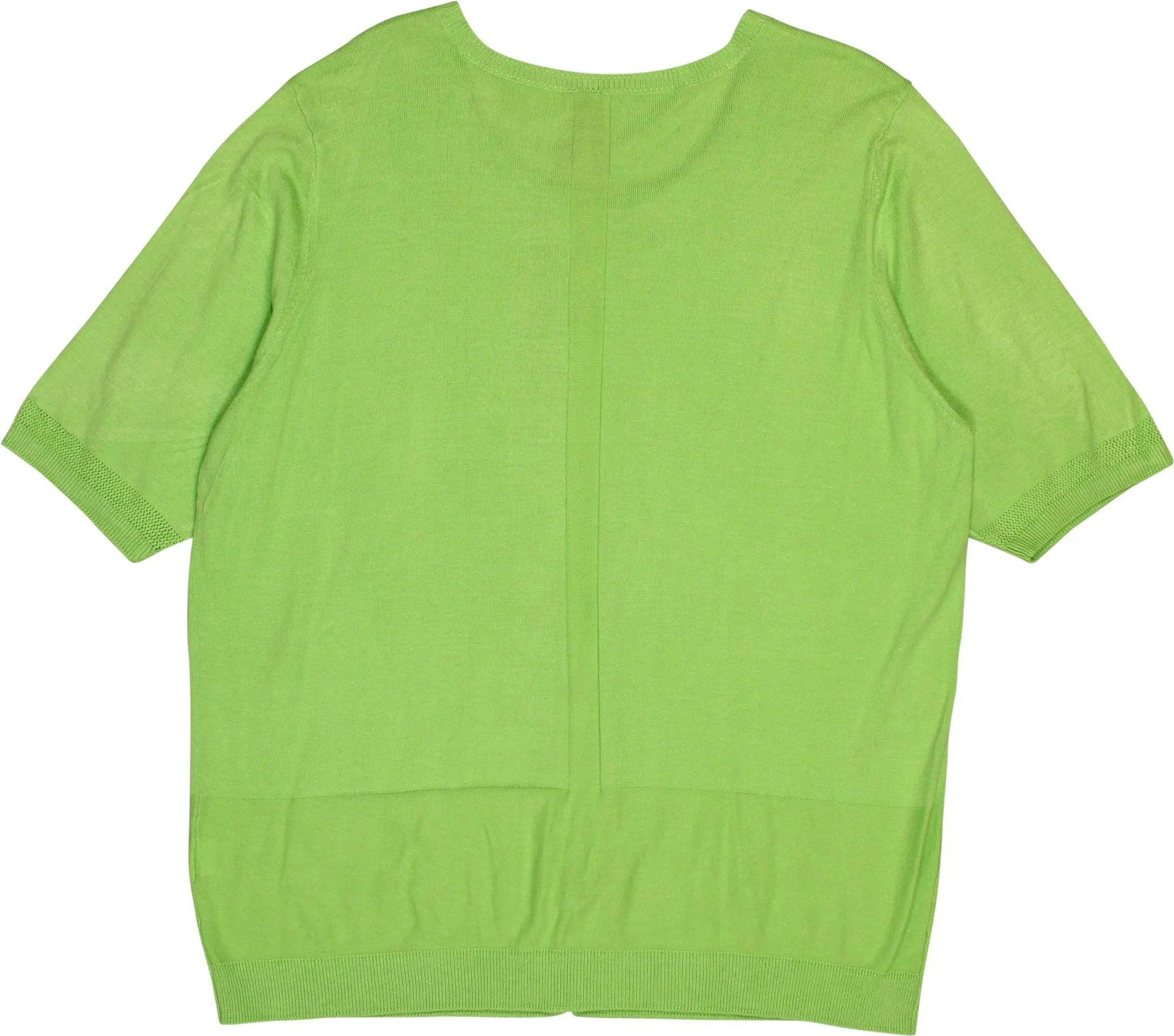Miss Etam - Bright Green Top- ThriftTale.com - Vintage and second handclothing