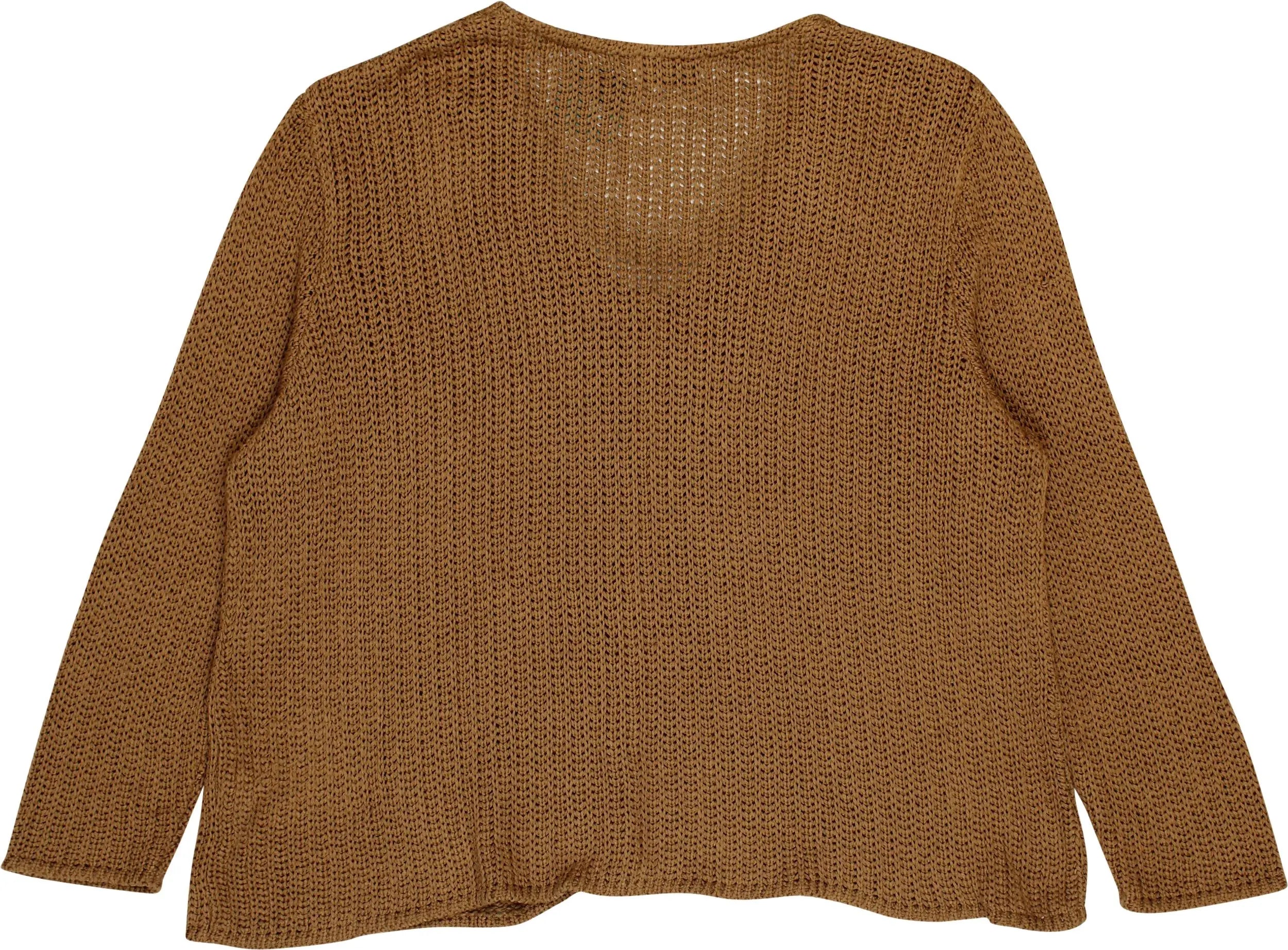 Miss Etam - Brown Knitted Cardigan- ThriftTale.com - Vintage and second handclothing