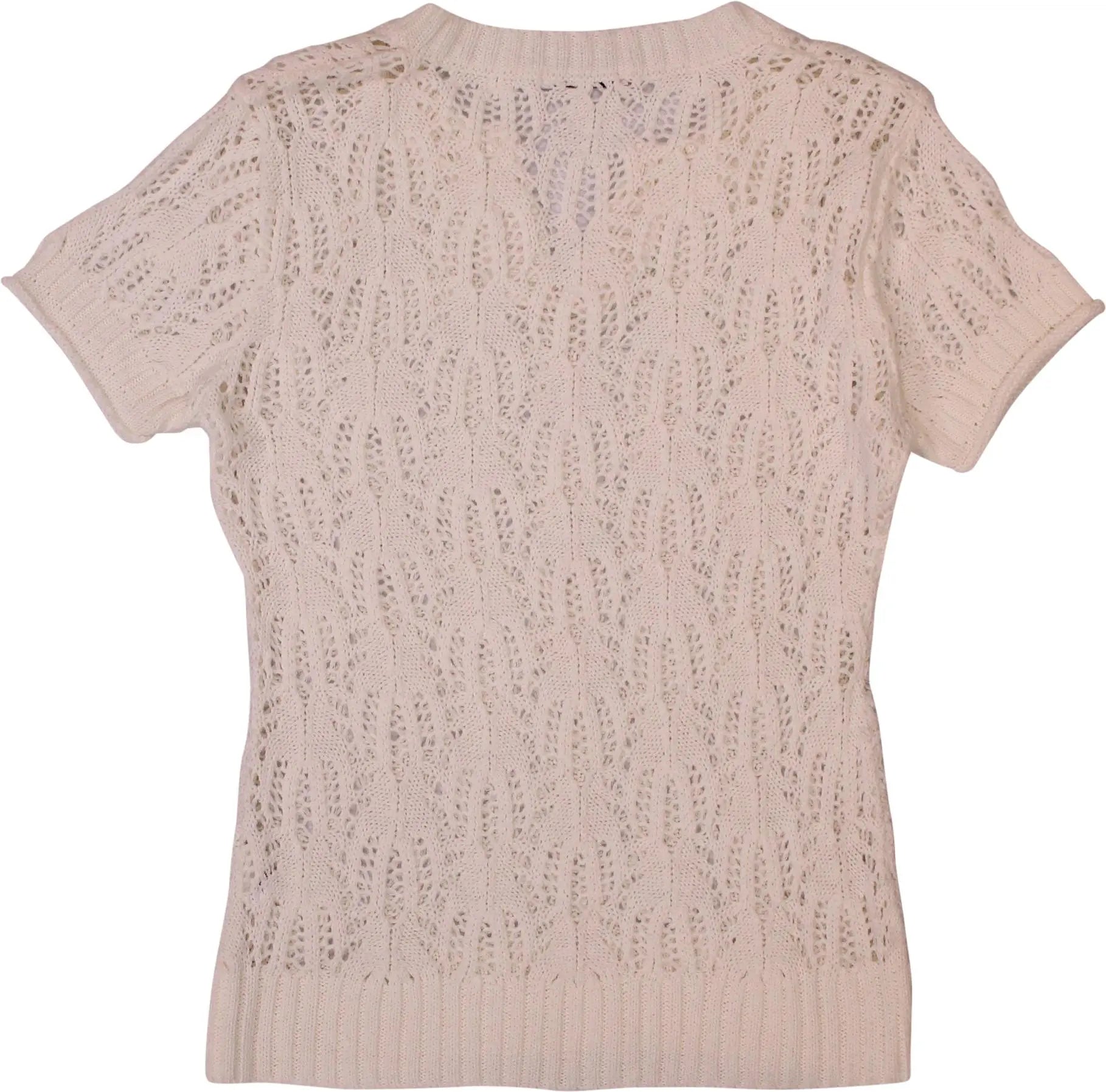 Miss Etam - Crochet T-Shirt- ThriftTale.com - Vintage and second handclothing