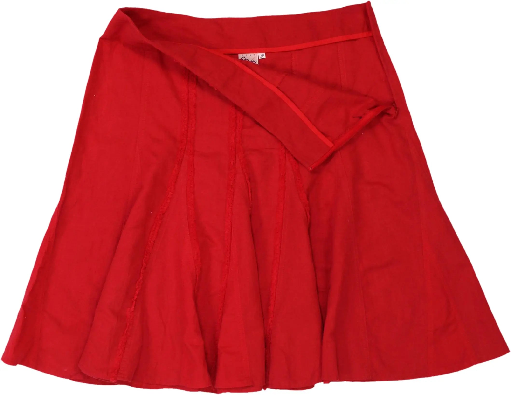 Miss Etam - Linen Blend Skirt- ThriftTale.com - Vintage and second handclothing